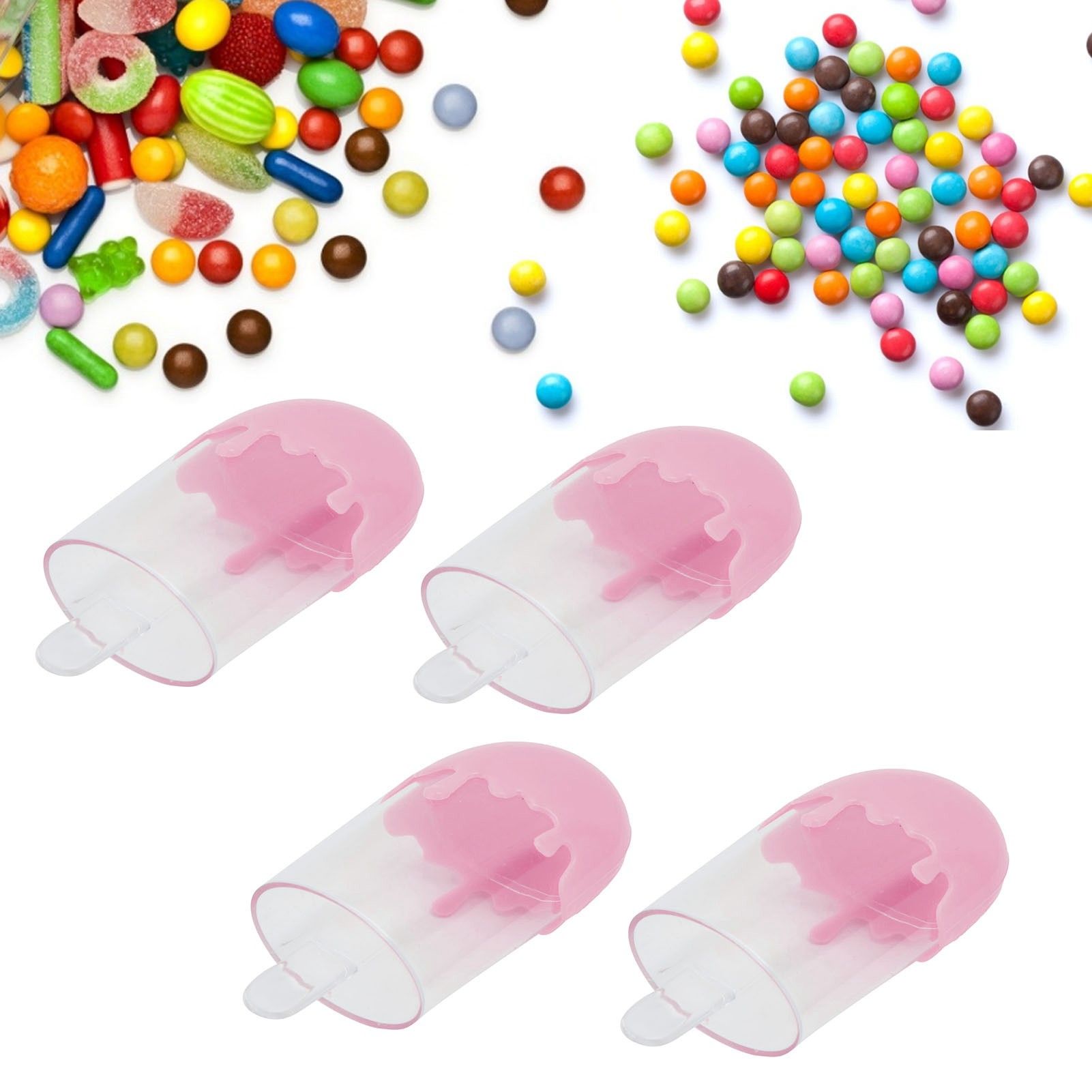 12Pcs Ice Cream Shape Candy Box Plastic Candy Case Container Wedding Party view 12