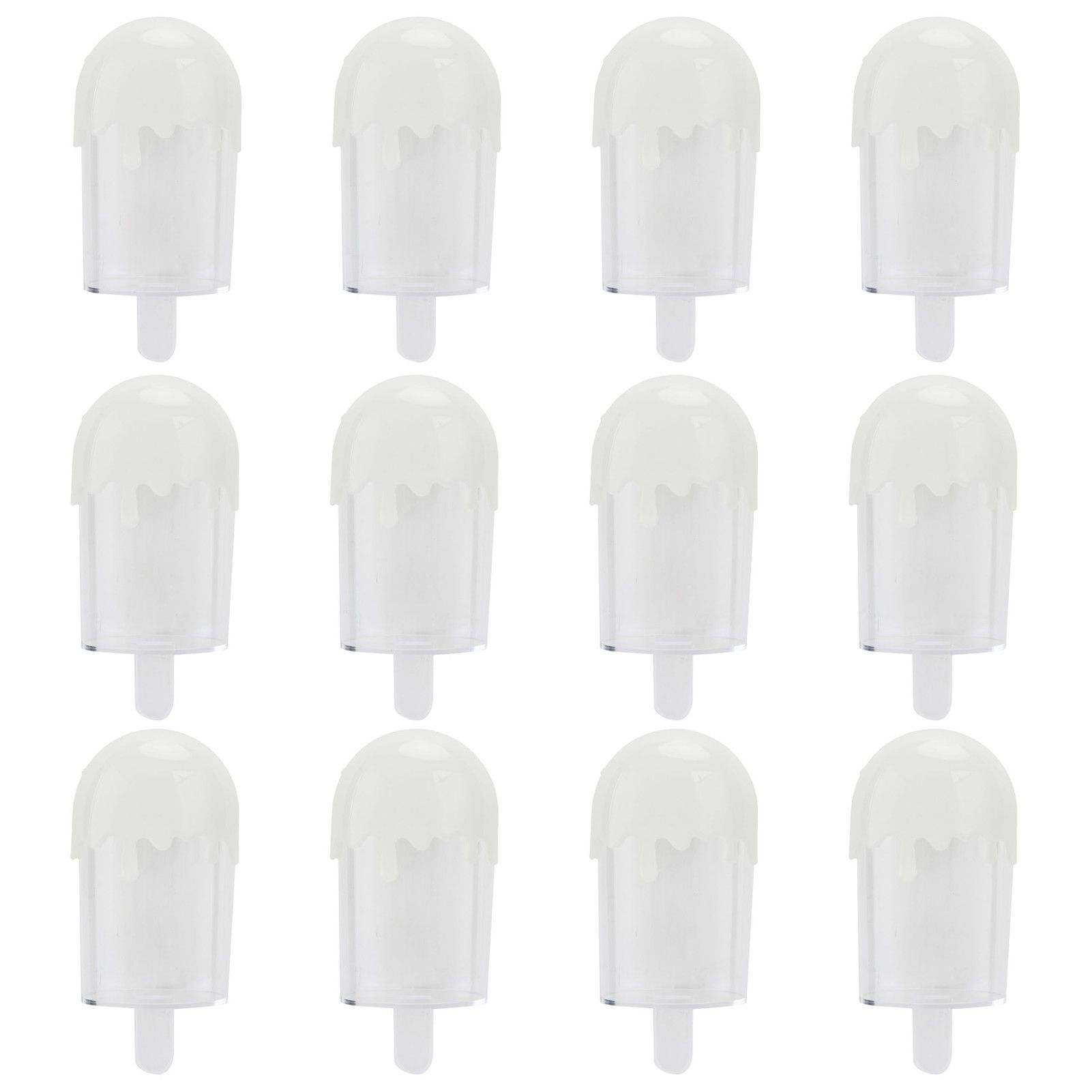 12Pcs Ice Cream Shape Candy Box Plastic Candy Case Container Wedding Party