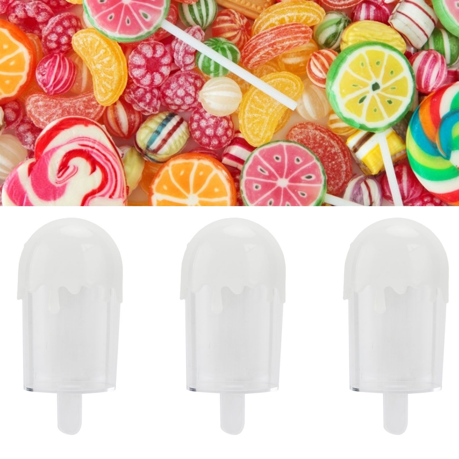 12Pcs Ice Cream Shape Candy Box Plastic Candy Case Container Wedding Party view 11