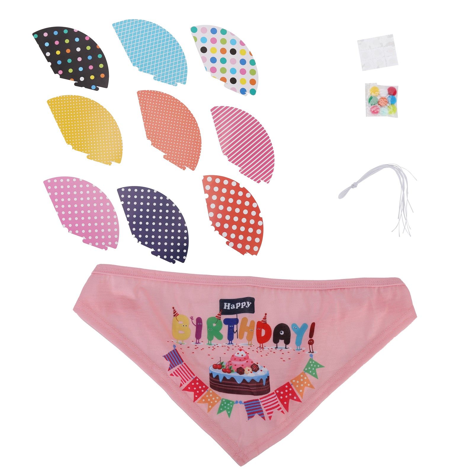 Dog Birthday Hat Creative Pet Birthday Party Hat Animal Dog One Year Old view 2