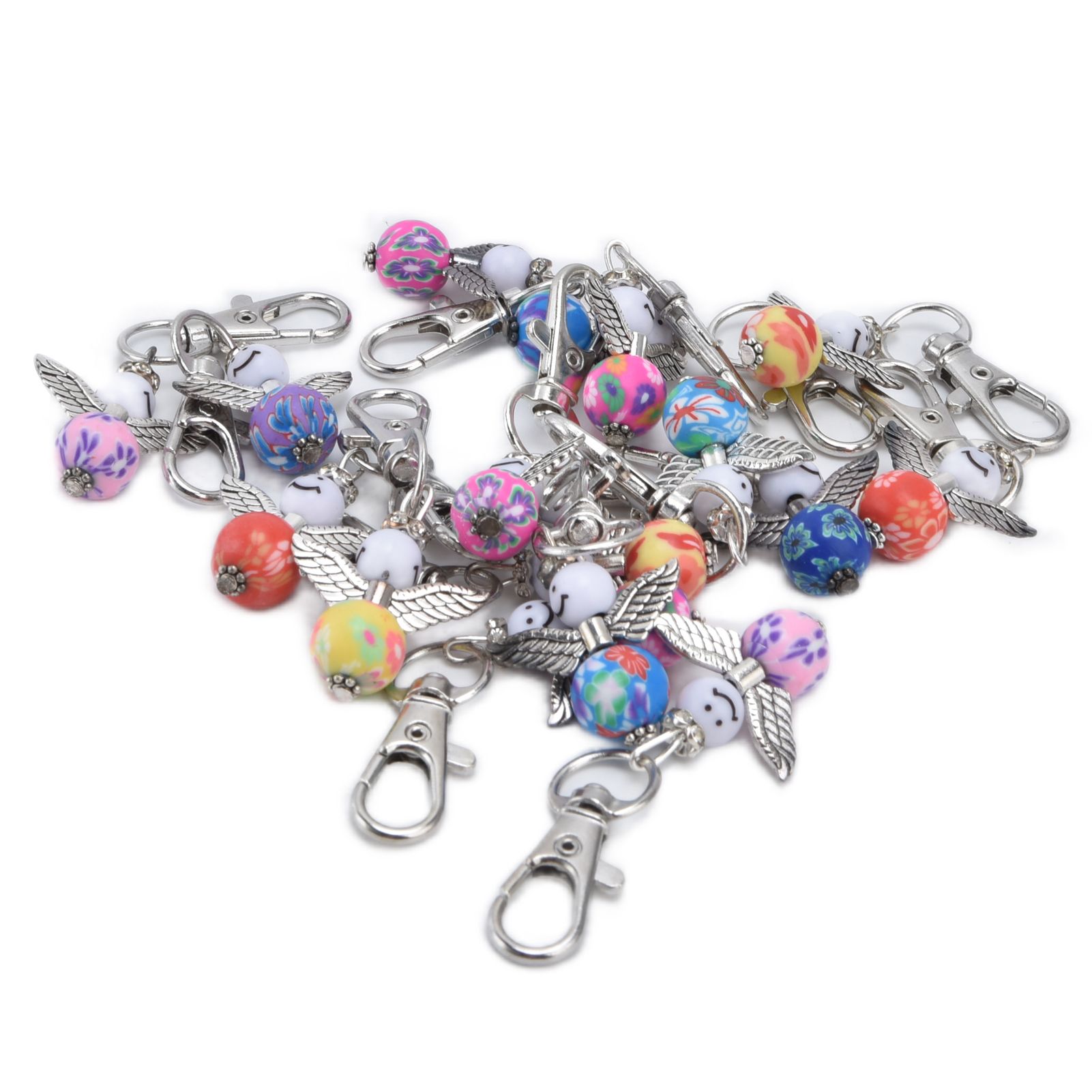20PCS Cute Keychain Set with Cards Gift Bags for Baby Shower Bridal Shower view 2