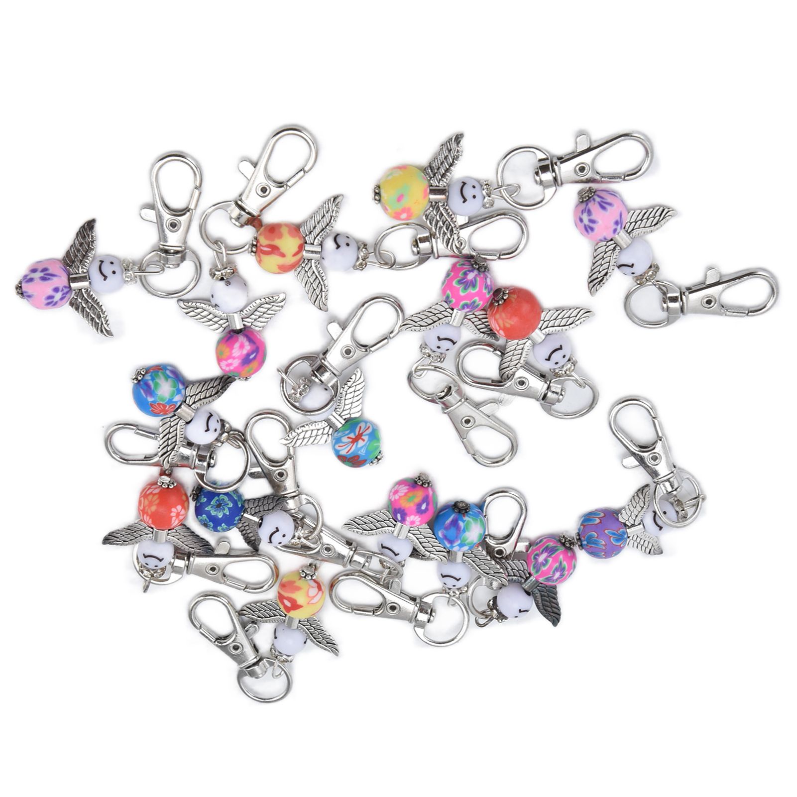 20PCS Cute Keychain Set with Cards Gift Bags for Baby Shower Bridal Shower view 3