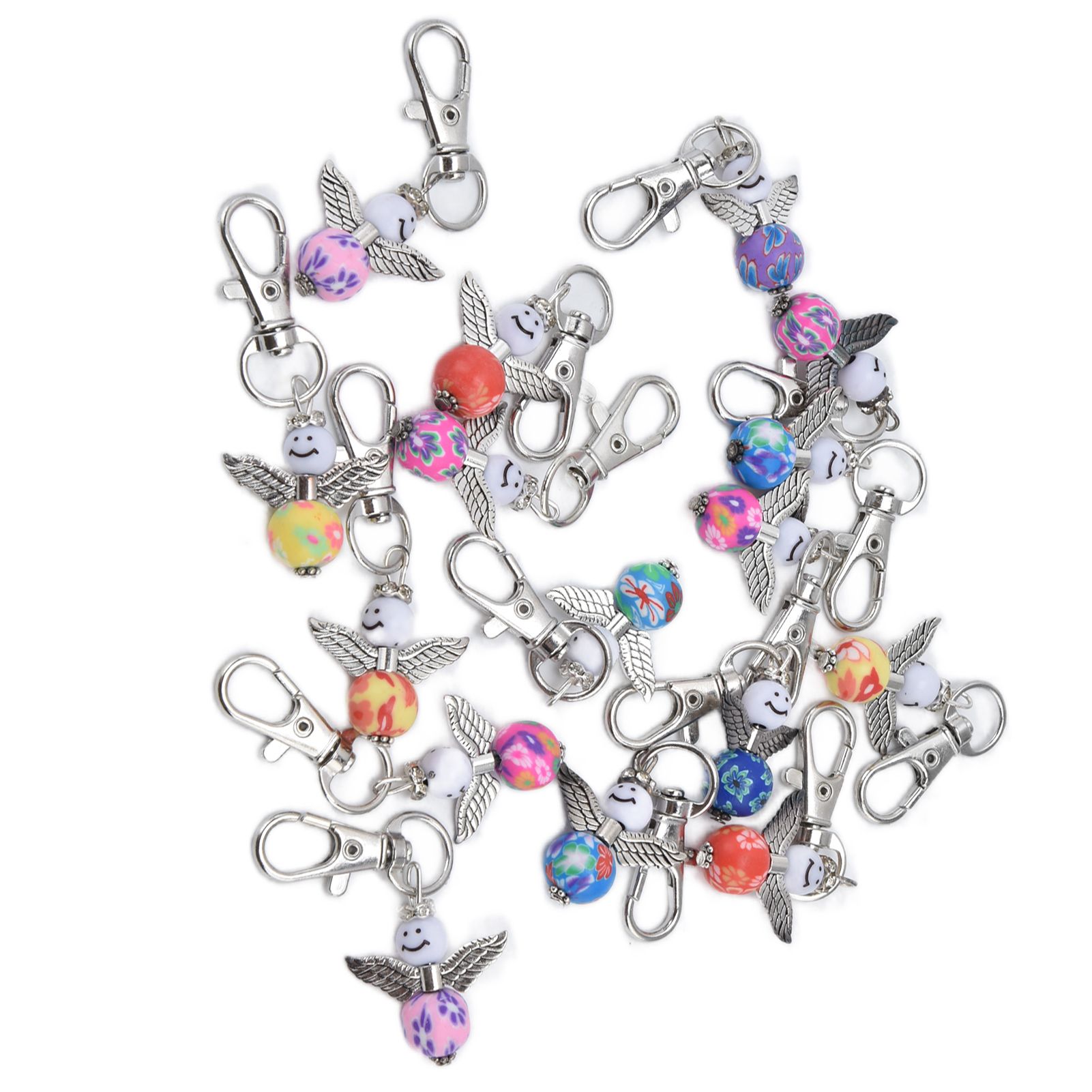 20PCS Cute Keychain Set with Cards Gift Bags for Baby Shower Bridal Shower view 4
