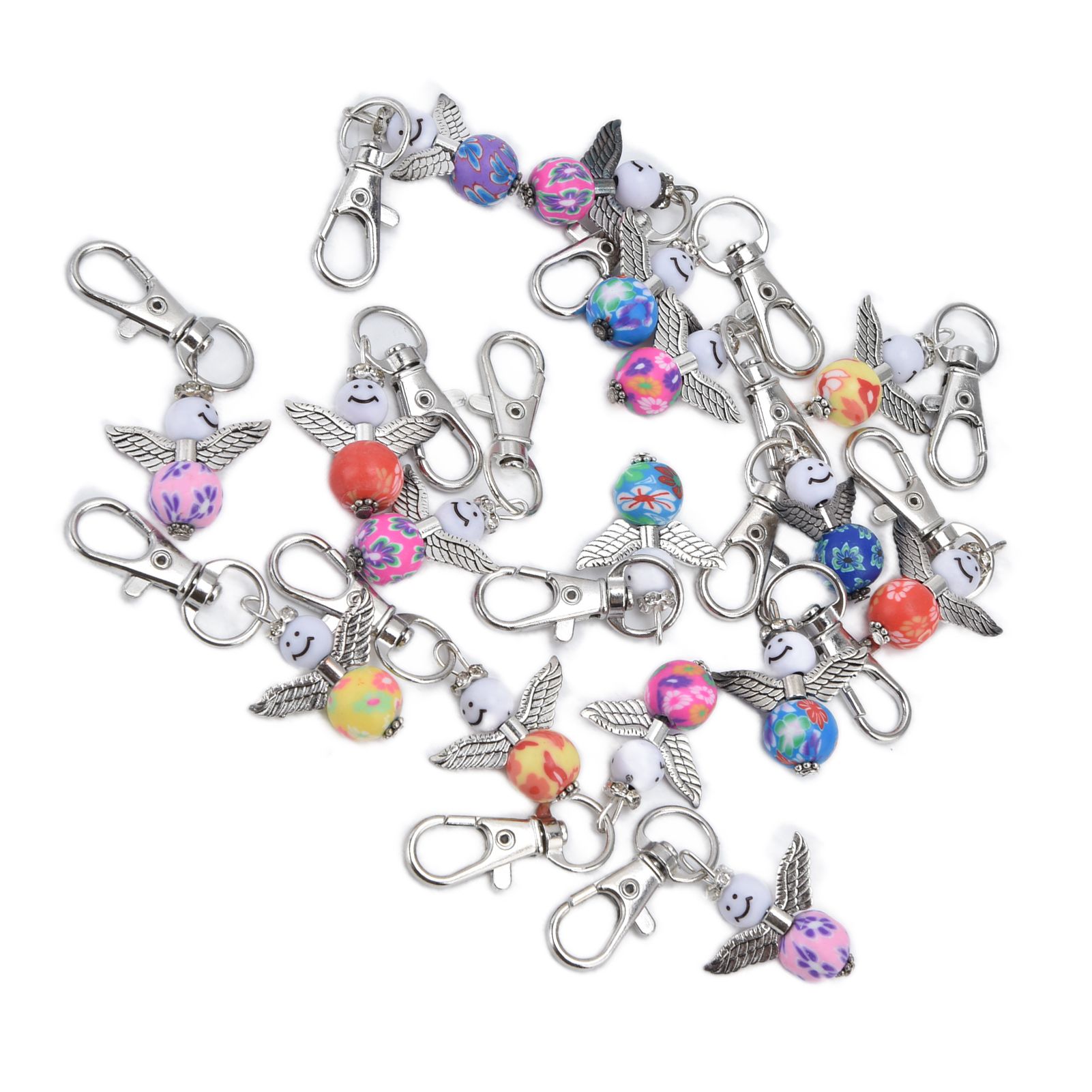 20PCS Cute Keychain Set with Cards Gift Bags for Baby Shower Bridal Shower view 5