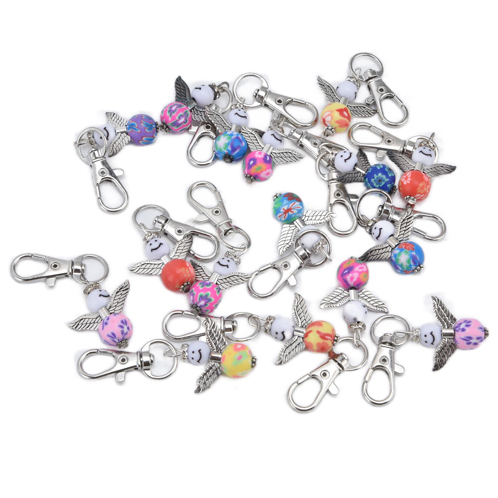 20PCS Cute Keychain Set with Cards Gift Bags for Baby Shower Bridal Shower view 6