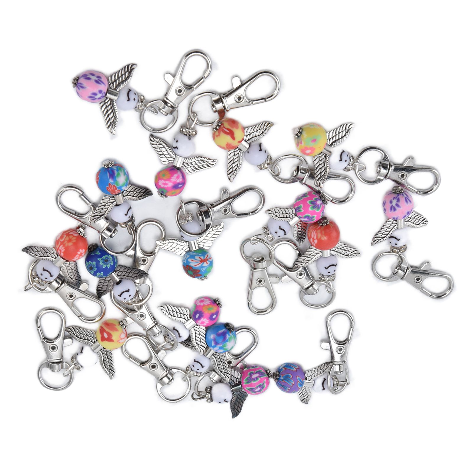 20PCS Cute Keychain Set with Cards Gift Bags for Baby Shower Bridal Shower view 7