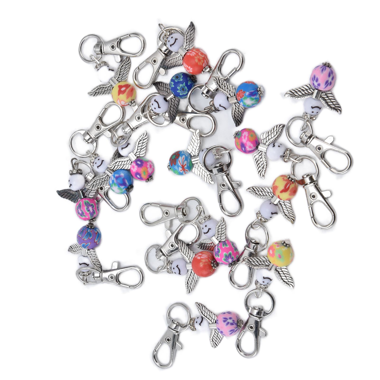 20PCS Cute Keychain Set with Cards Gift Bags for Baby Shower Bridal Shower view 8