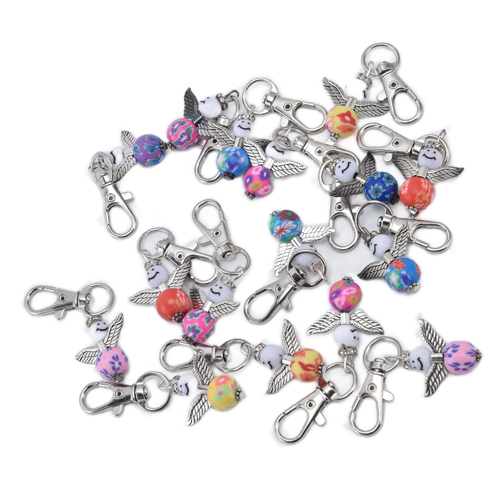 20PCS Cute Keychain Set with Cards Gift Bags for Baby Shower Bridal Shower view 9