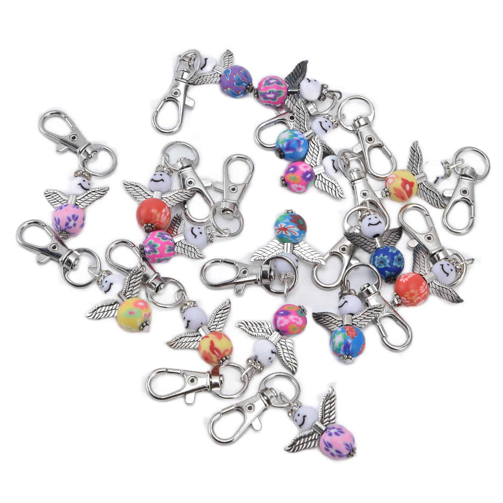 20PCS Cute Keychain Set with Cards Gift Bags for Baby Shower Bridal Shower view 10