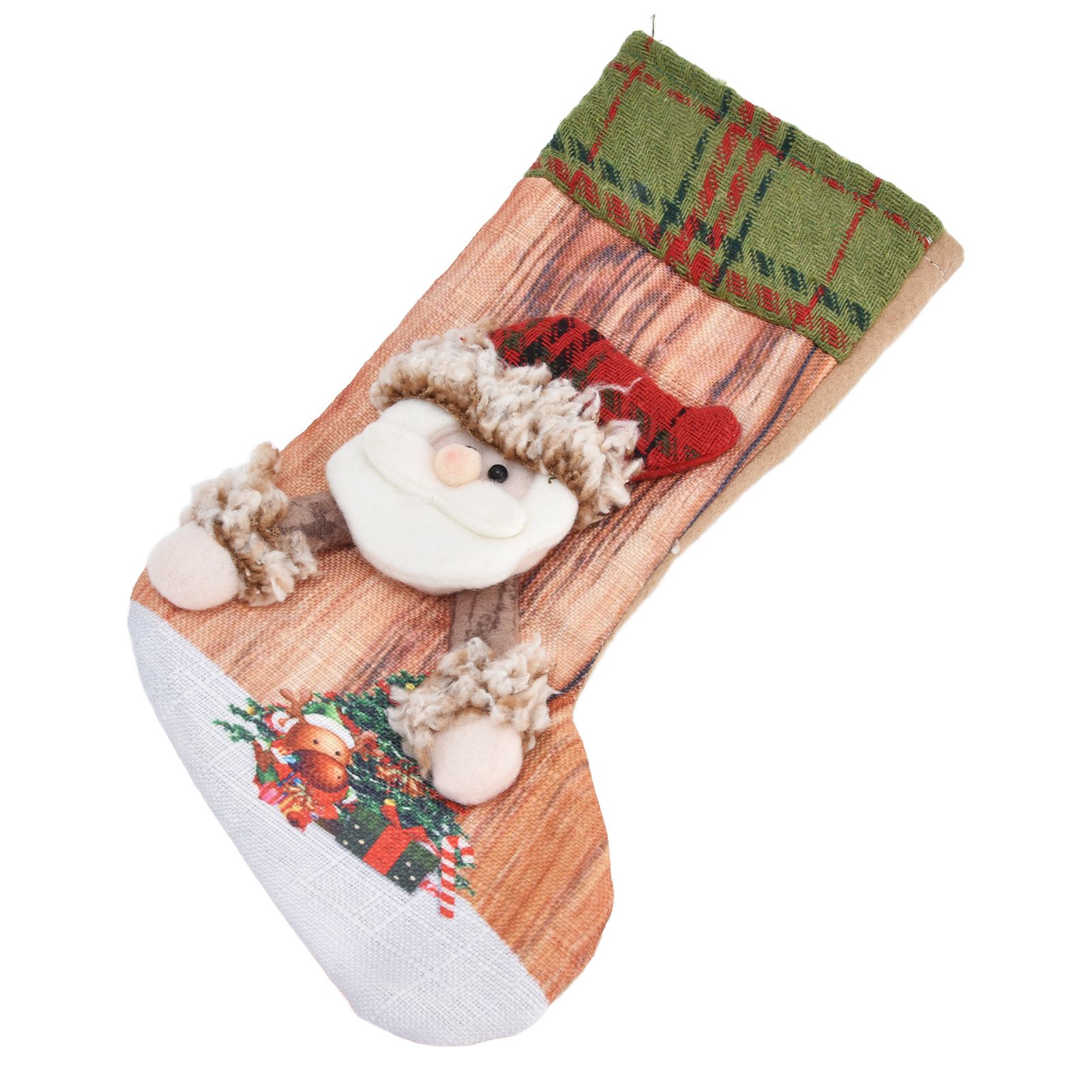 Christmas Stocking Three Dimensional Printed Christmas Stocking Gift Bag view 3