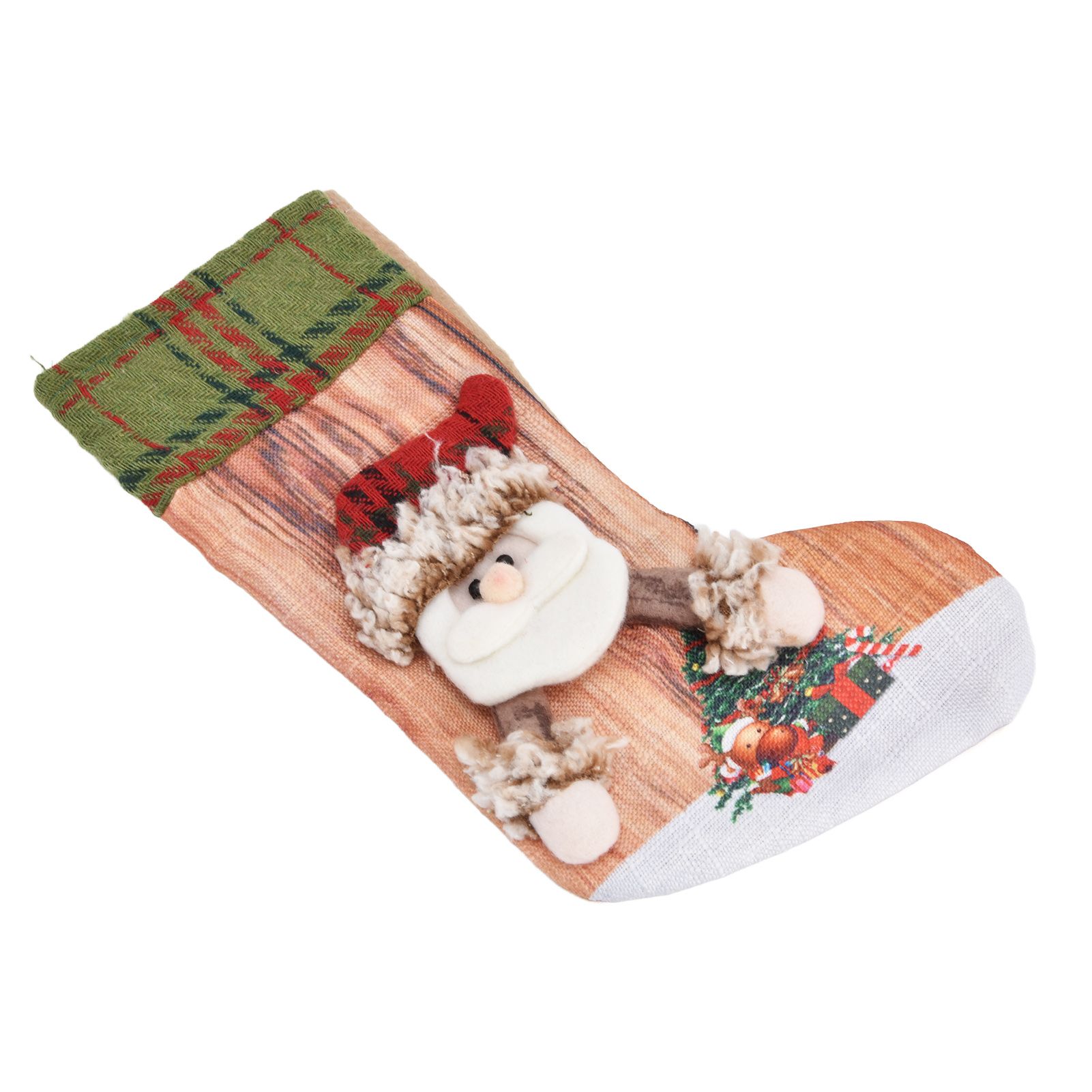 Christmas Stocking Three Dimensional Printed Christmas Stocking Gift Bag view 4