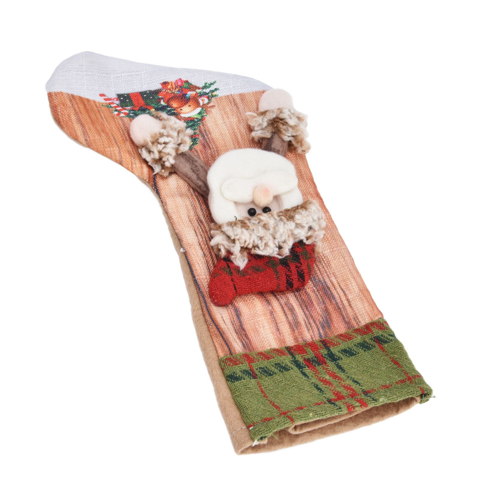 Christmas Stocking Three Dimensional Printed Christmas Stocking Gift Bag view 8