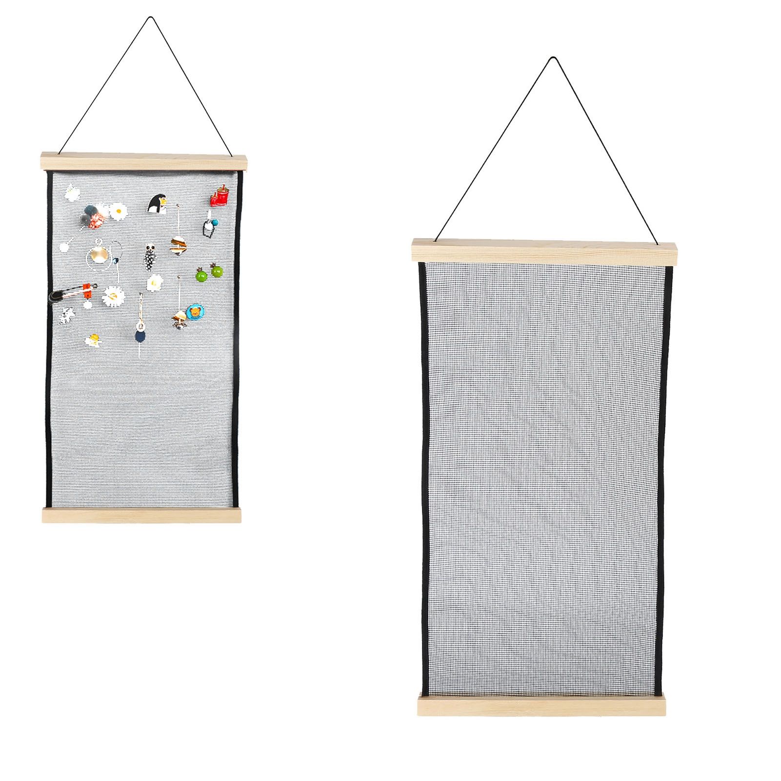 Earrings Jewelry Rack Mesh Cloth Large Capacity Storage Wall Mounted Earrings view 11