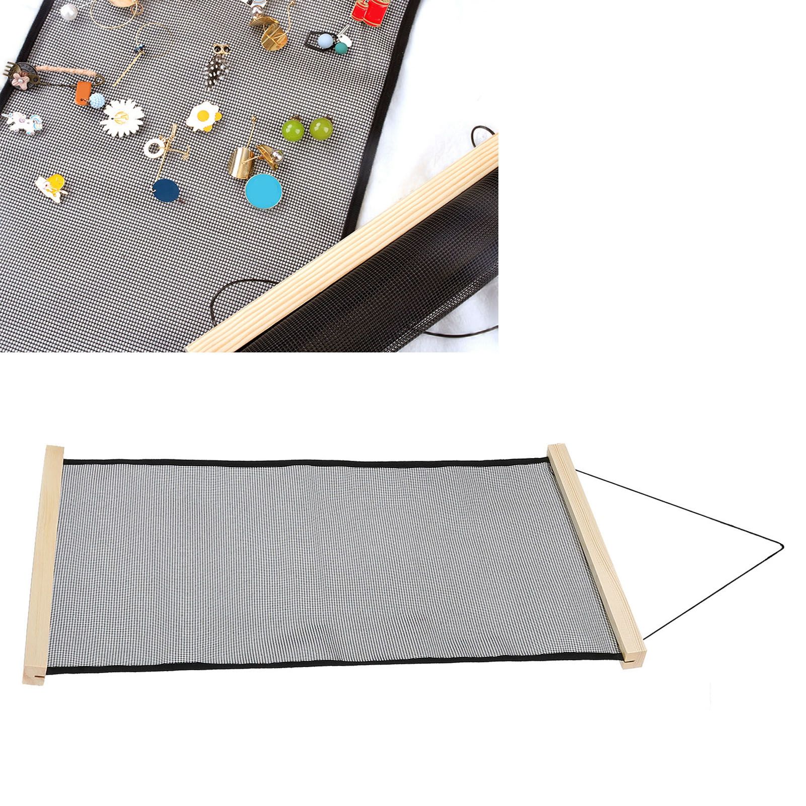 Earrings Jewelry Rack Mesh Cloth Large Capacity Storage Wall Mounted Earrings view 12