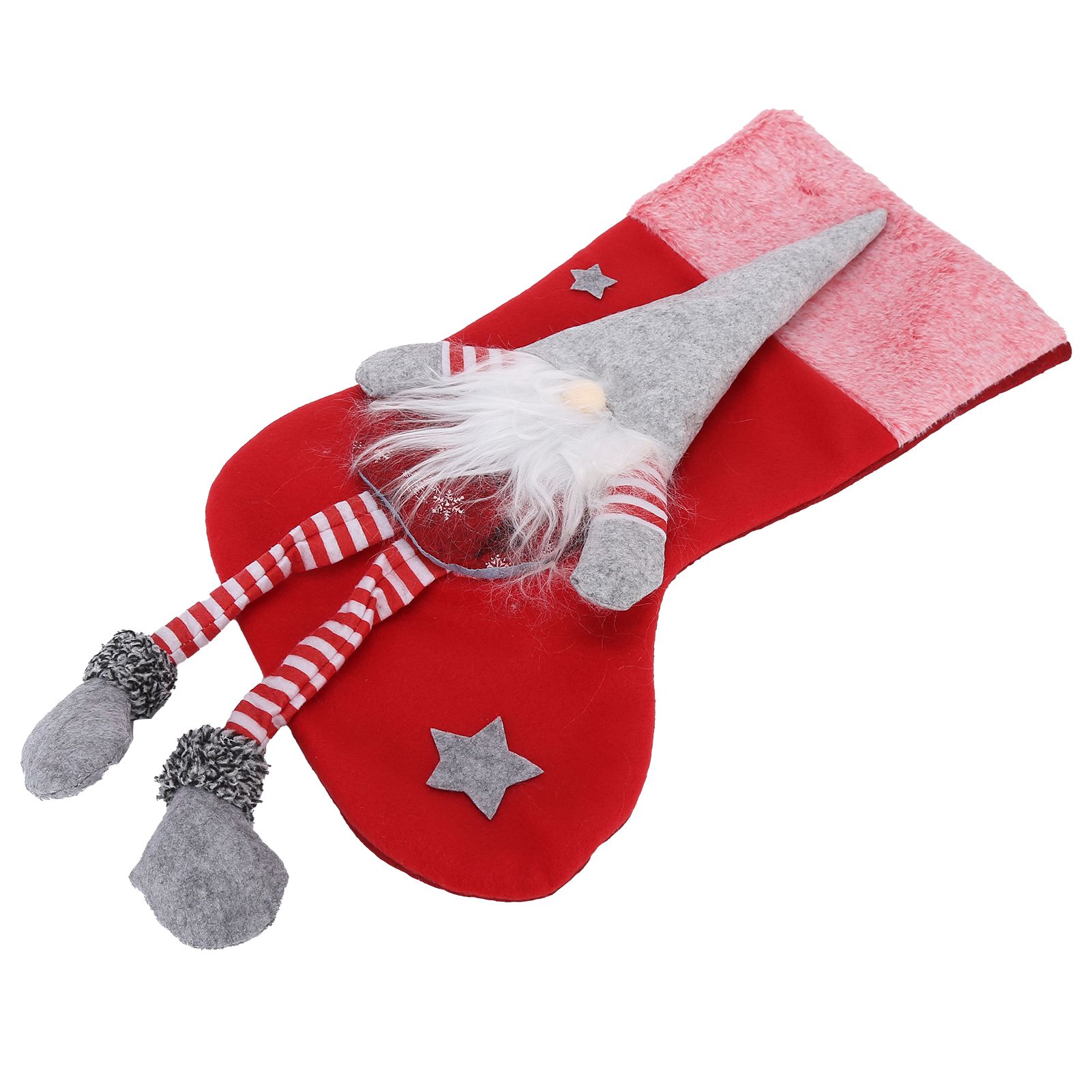 Christmas Hanging Ornaments Plush Faceless Old Man Christmas Stockings view 2
