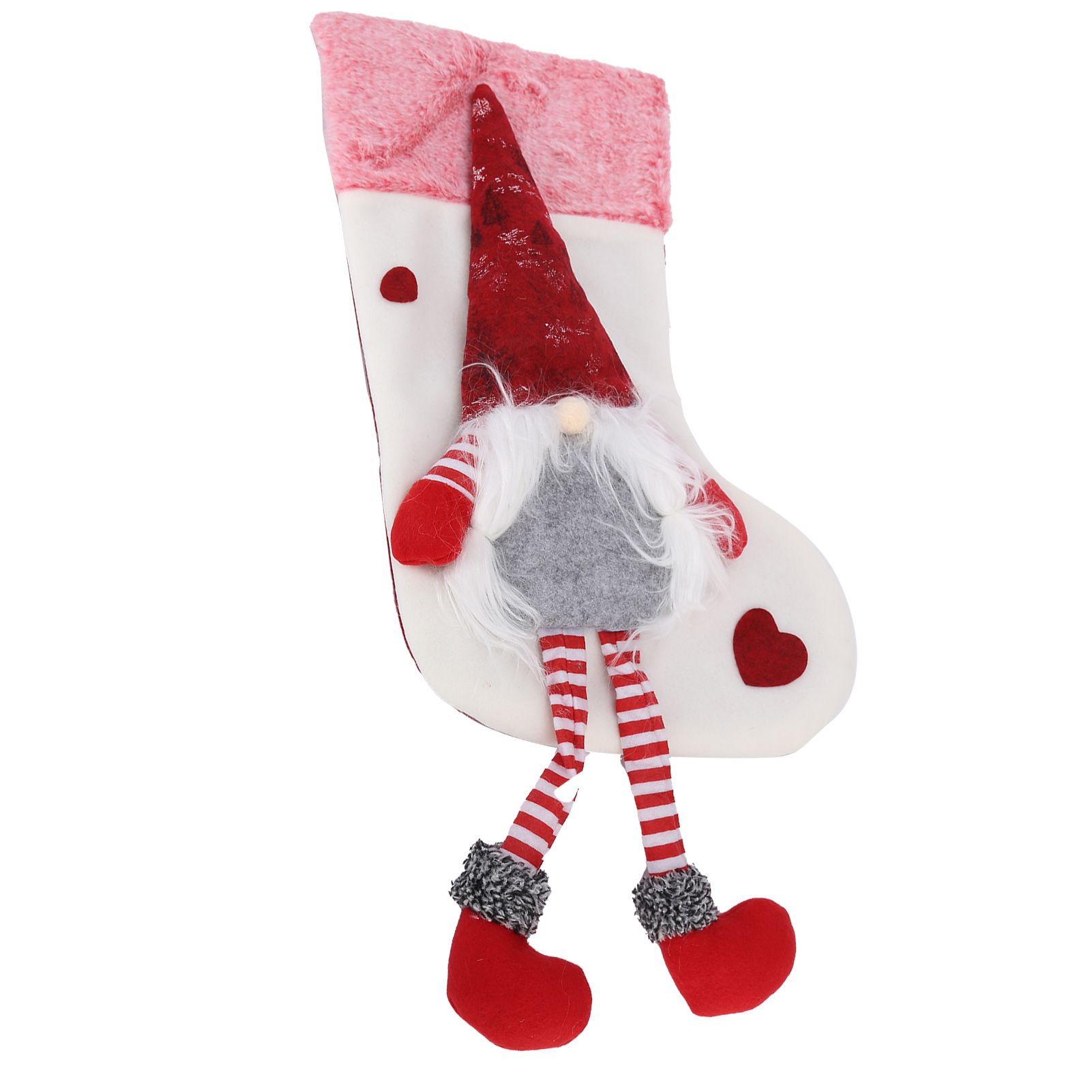 Christmas Ornaments Christmas Ornaments with Legs Plush Faceless Old Man in view 2