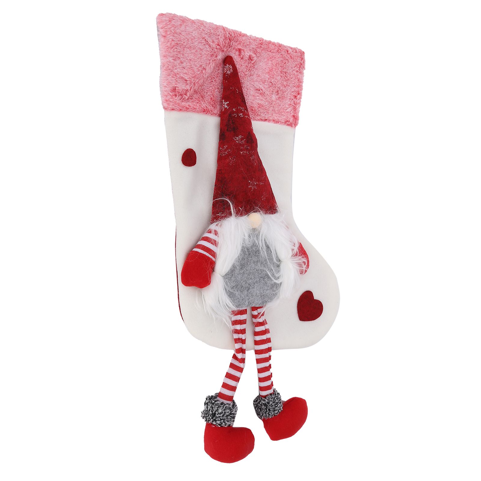 Christmas Ornaments Christmas Ornaments with Legs Plush Faceless Old Man in view 3