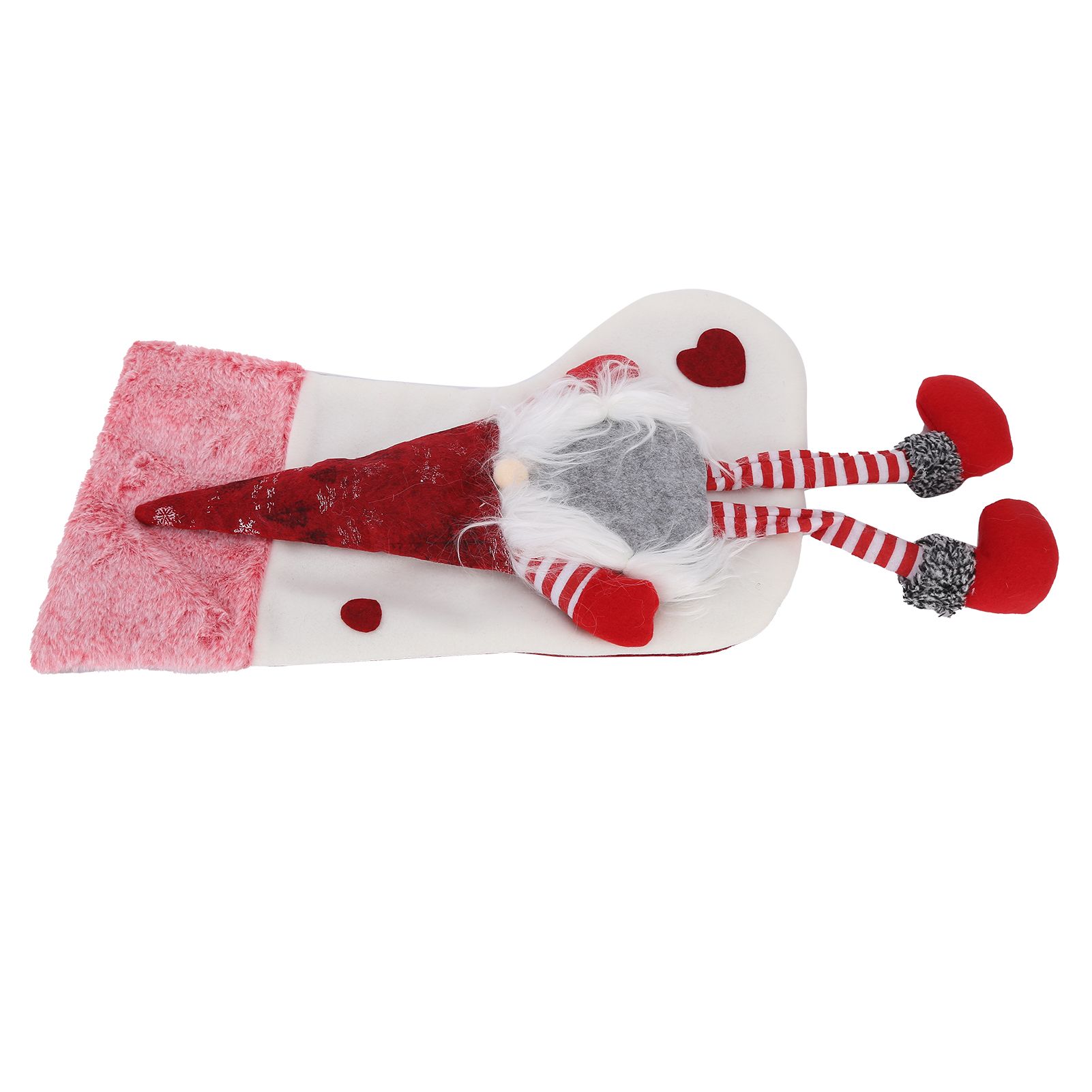 Christmas Ornaments Christmas Ornaments with Legs Plush Faceless Old Man in view 4