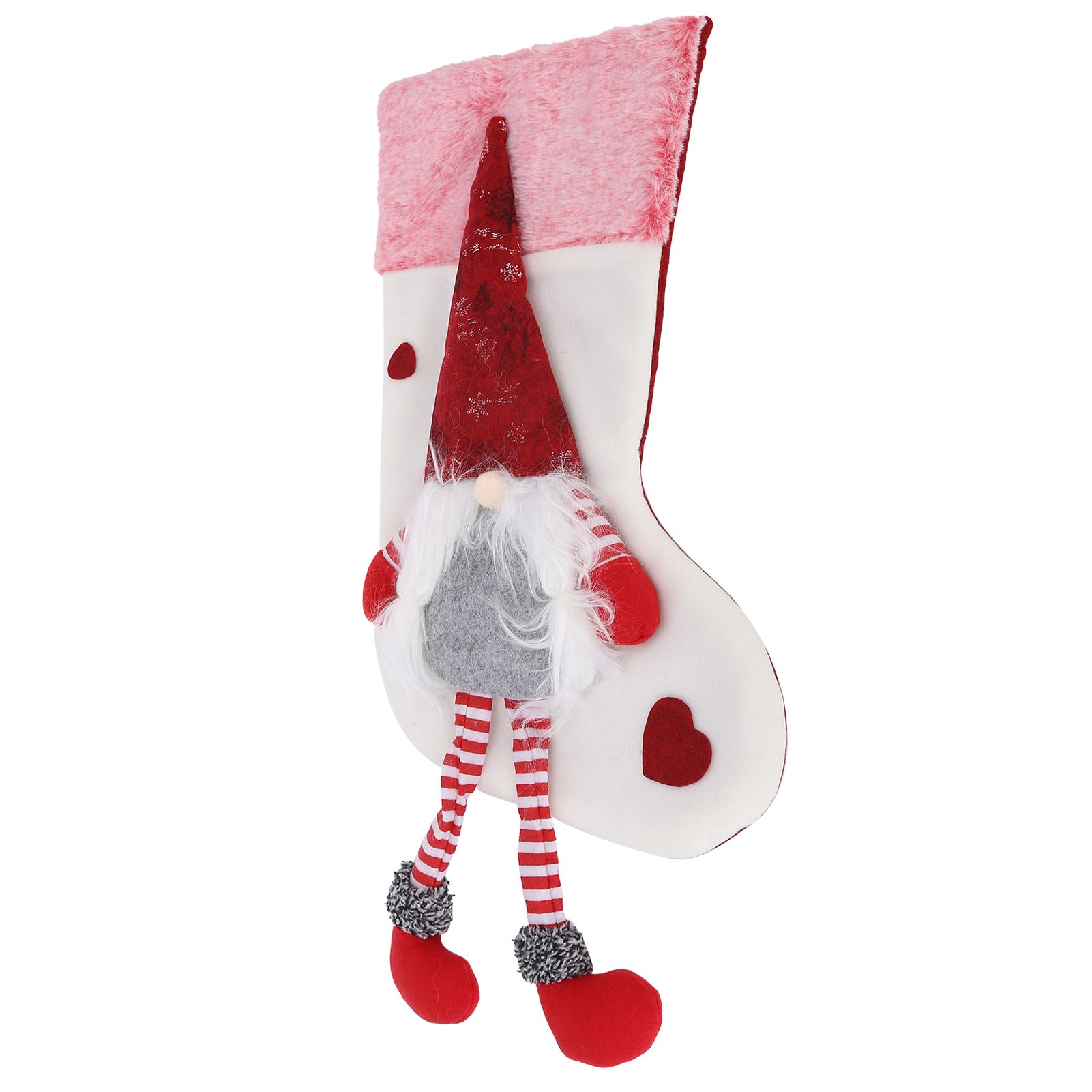 Christmas Ornaments Christmas Ornaments with Legs Plush Faceless Old Man in view 7