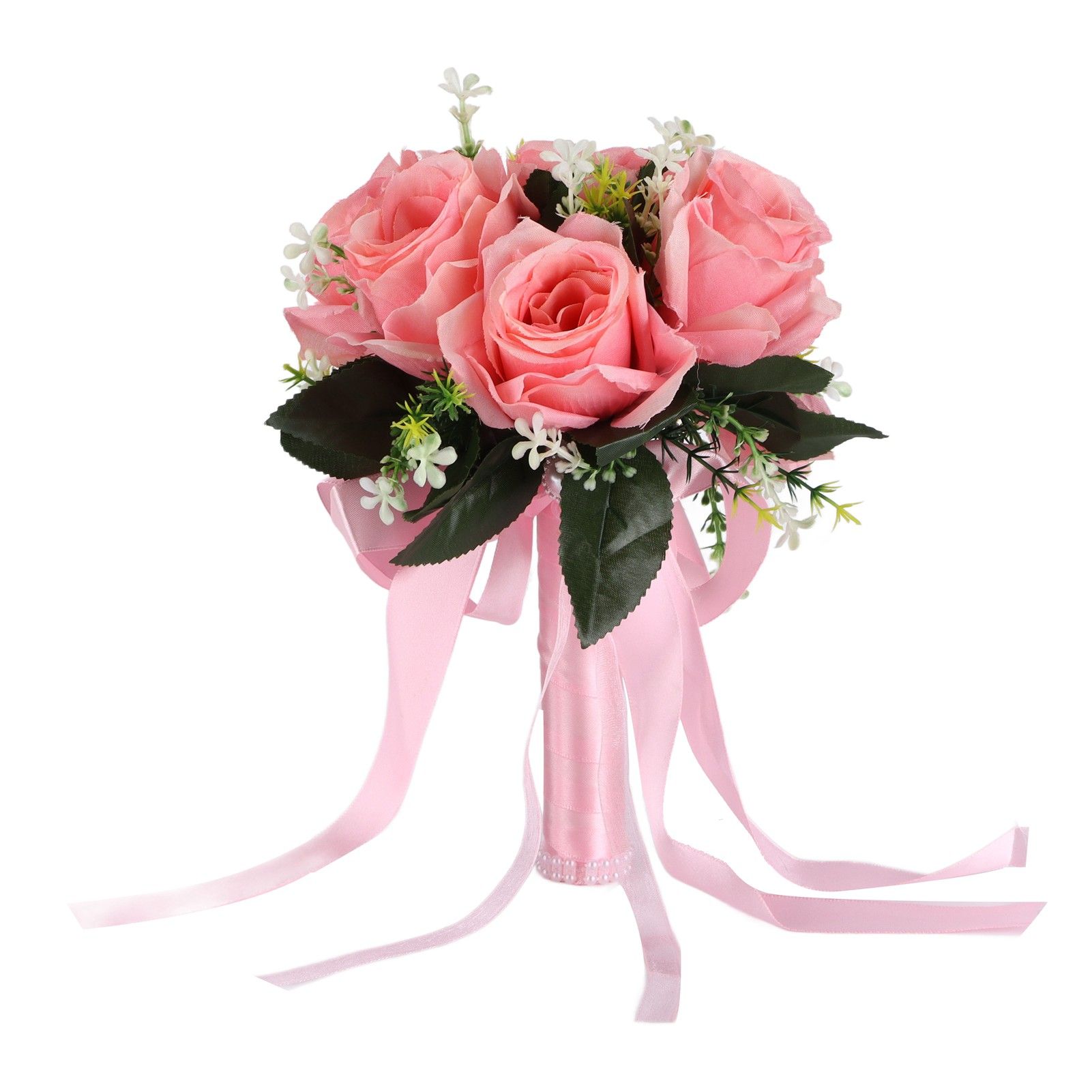 Artificial Wedding Bouquet Silk Flower Simulation Rose Bouquet for Bride — image 1