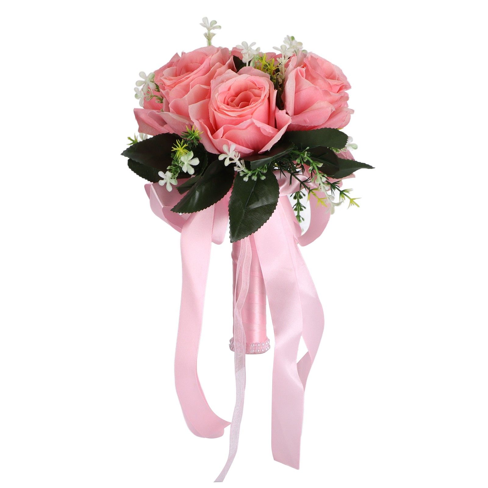 Artificial Wedding Bouquet Silk Flower Simulation Rose Bouquet for Bride view 4