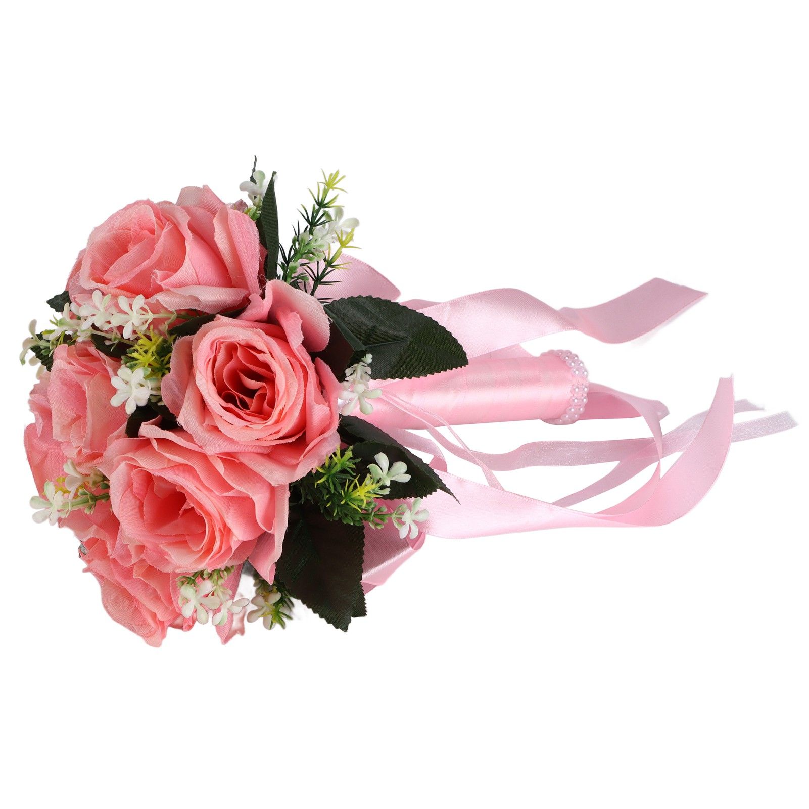 Artificial Wedding Bouquet Silk Flower Simulation Rose Bouquet for Bride view 6