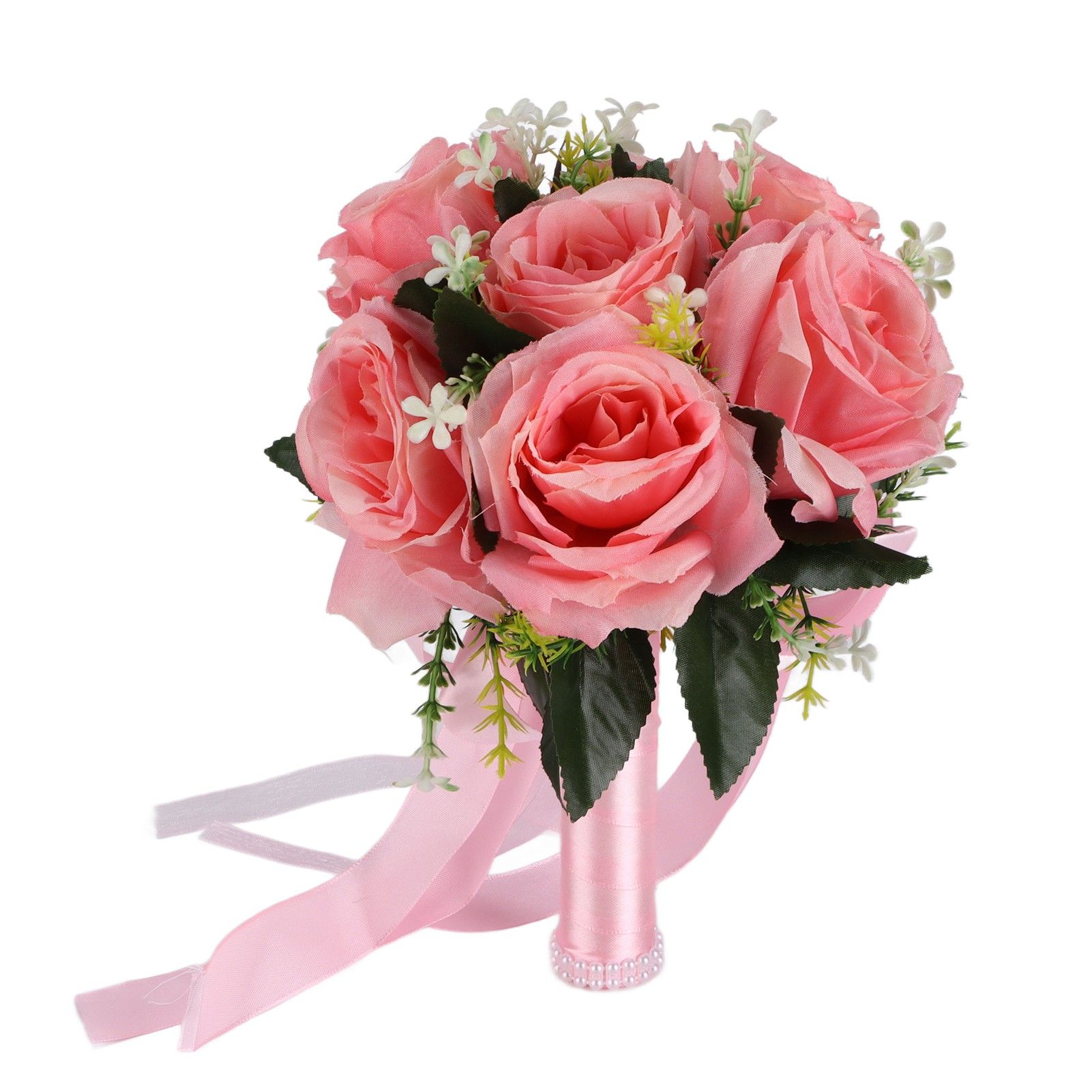 Artificial Wedding Bouquet Silk Flower Simulation Rose Bouquet for Bride view 7
