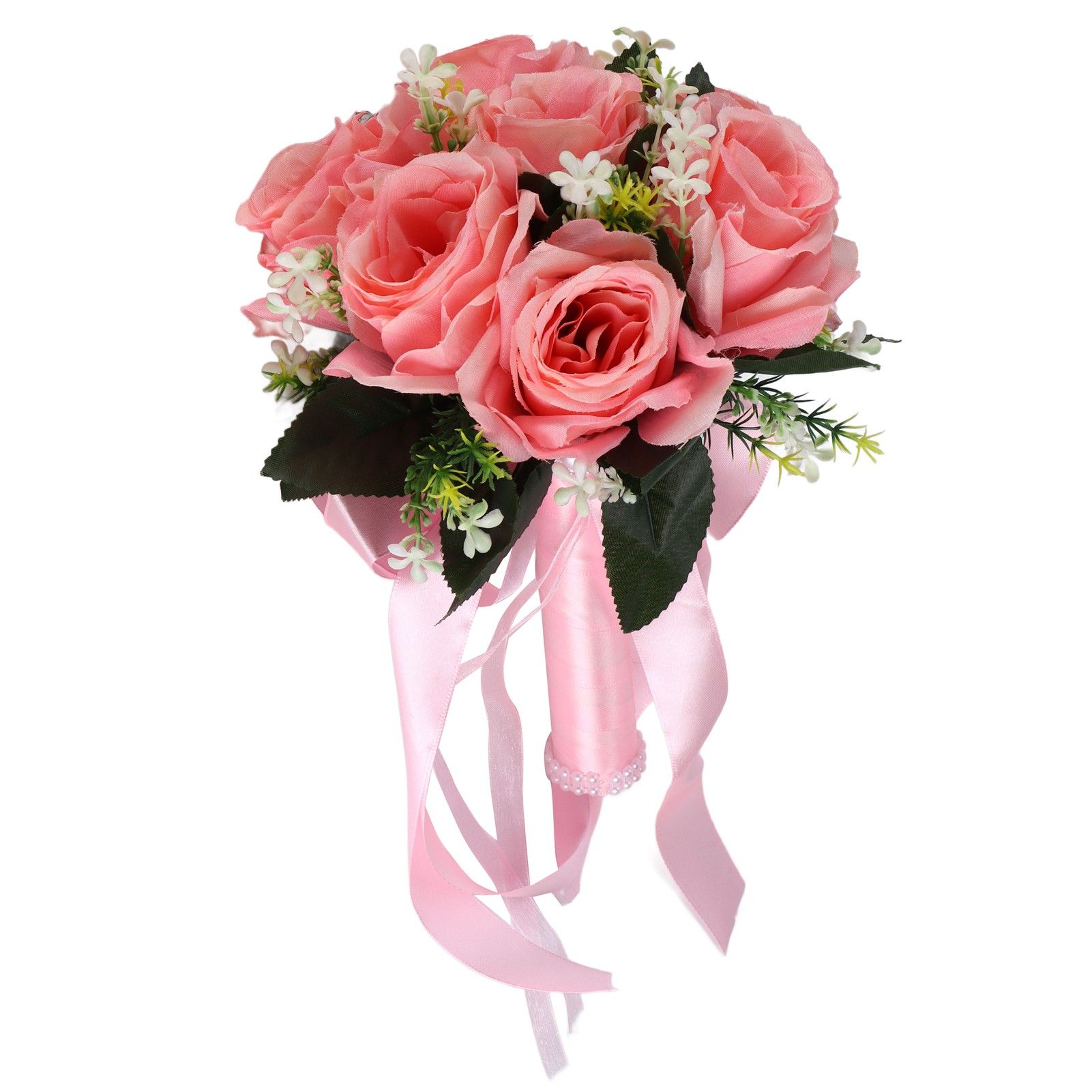 Artificial Wedding Bouquet Silk Flower Simulation Rose Bouquet for Bride view 9