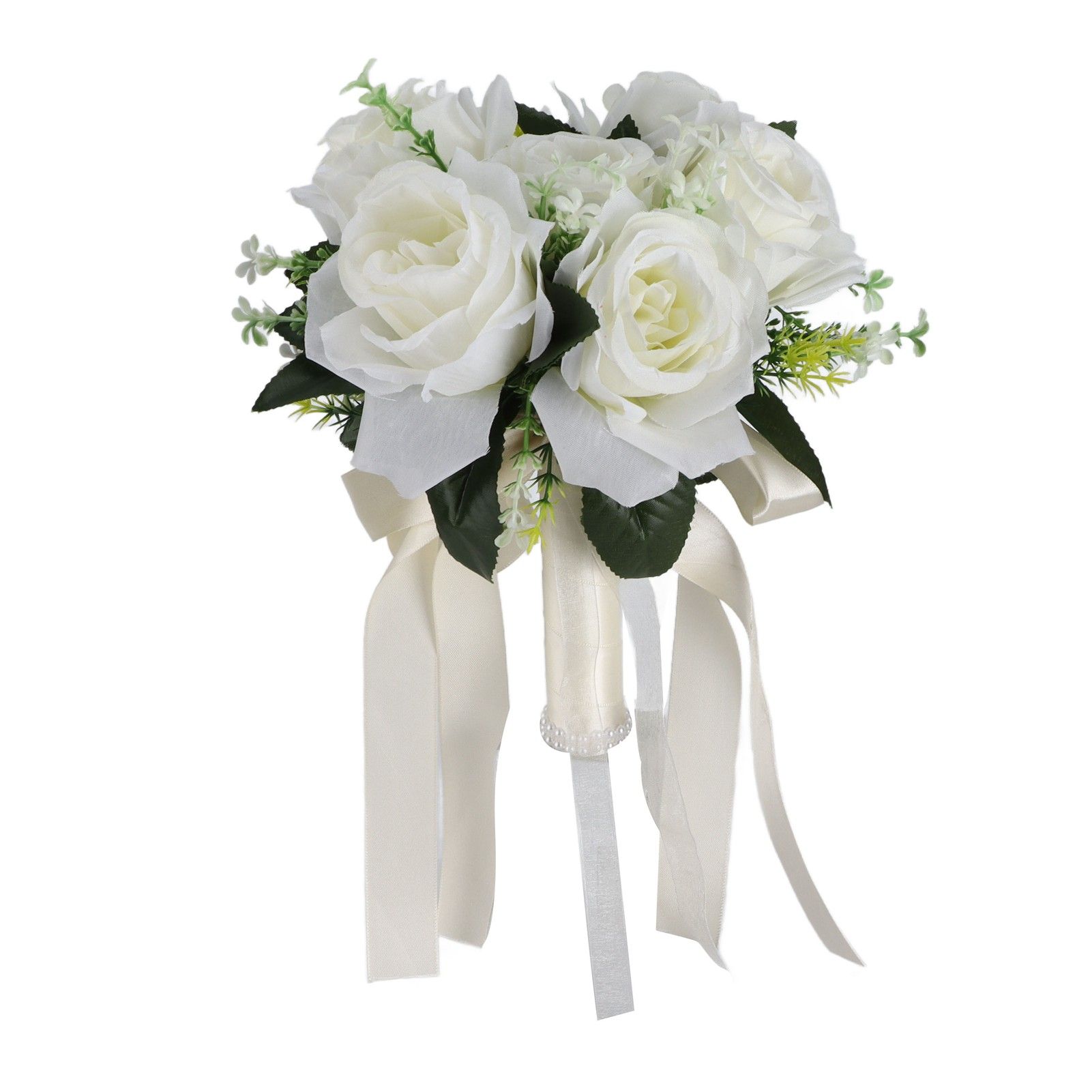 Artificial Wedding Bouquet Silk Flower Simulation Rose Bouquet for Bride view 4