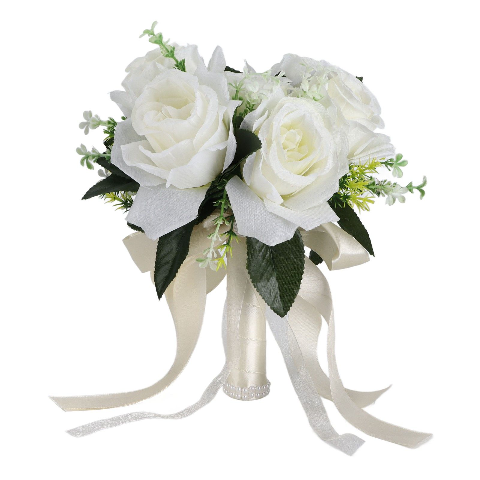 Artificial Wedding Bouquet Silk Flower Simulation Rose Bouquet for Bride view 5