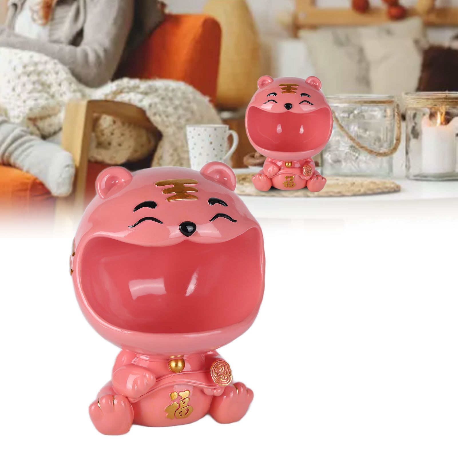 Cut Animal Shaped Key Phone Storage Basket Container Home Entryway Decor view 12