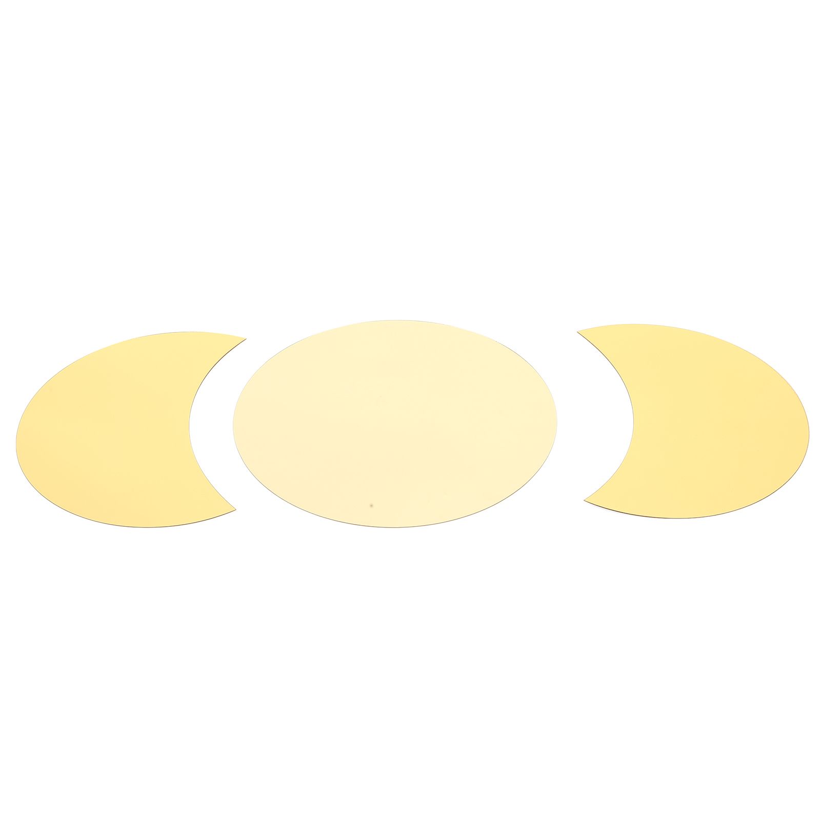 Acrylic Mirror Wall Sticker Sun Half Moon Shape Decorative Background Decal view 2
