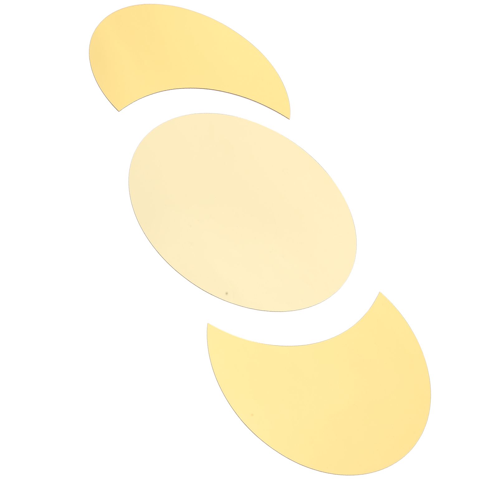Acrylic Mirror Wall Sticker Sun Half Moon Shape Decorative Background Decal view 3