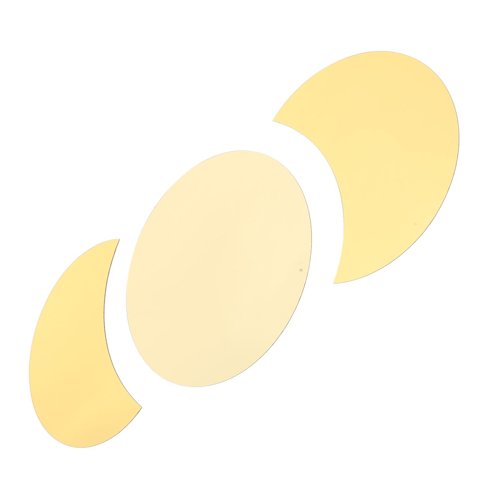 Acrylic Mirror Wall Sticker Sun Half Moon Shape Decorative Background Decal view 5
