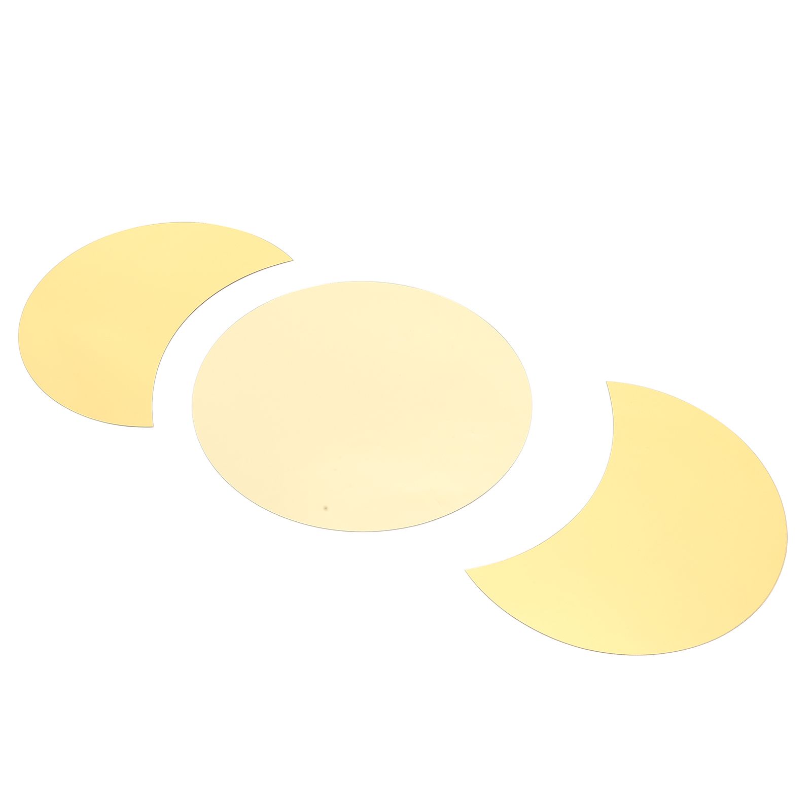 Acrylic Mirror Wall Sticker Sun Half Moon Shape Decorative Background Decal view 6