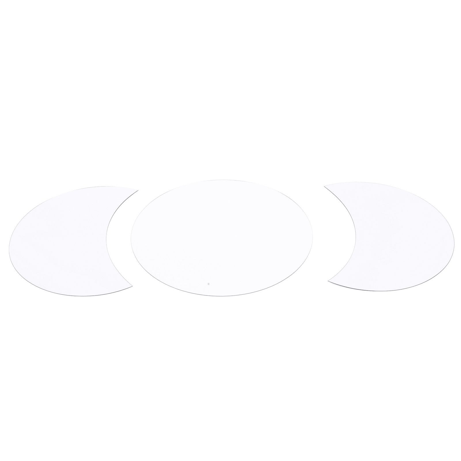 Acrylic Mirror Wall Sticker Sun Half Moon Shape Decorative Background Decal view 2