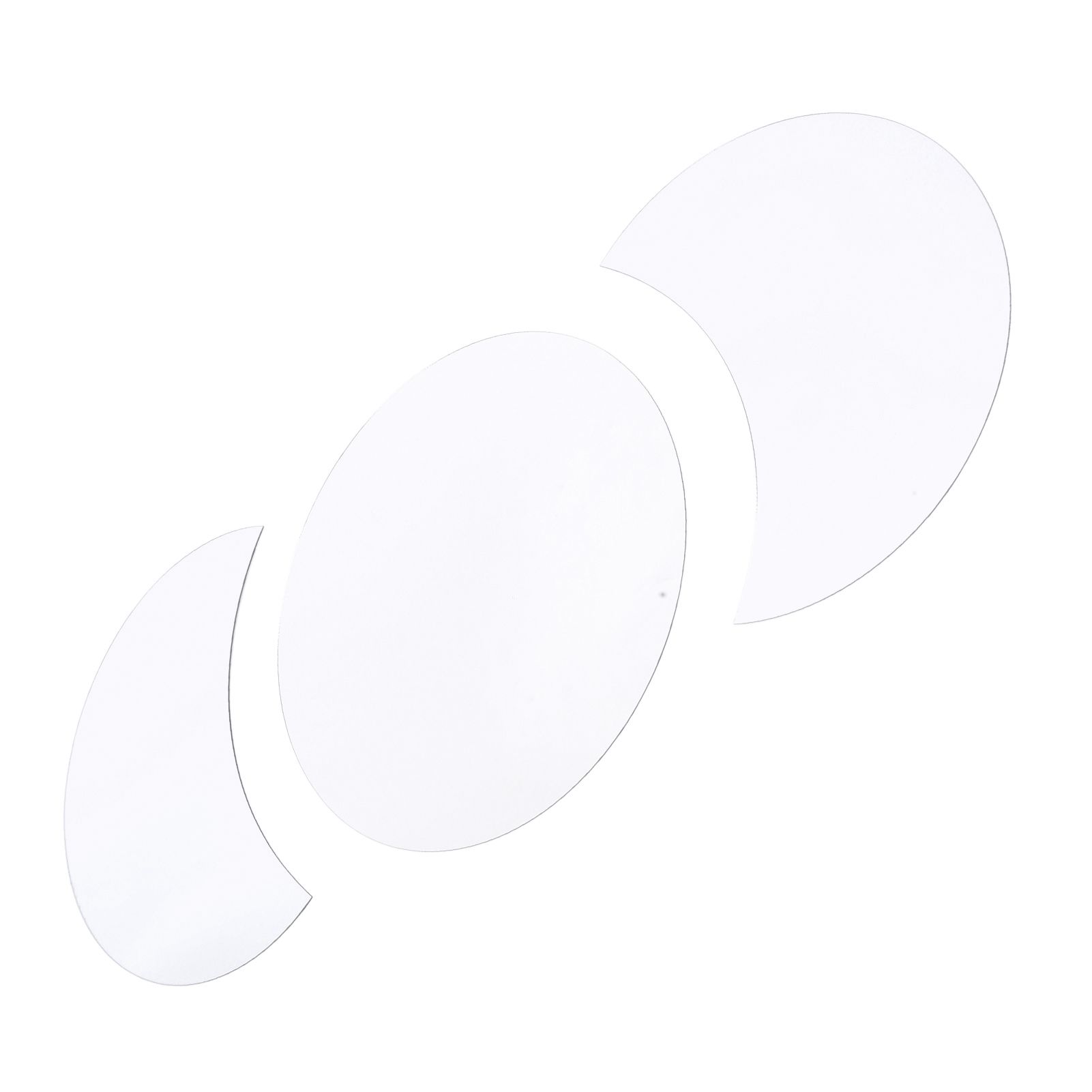 Acrylic Mirror Wall Sticker Sun Half Moon Shape Decorative Background Decal view 5