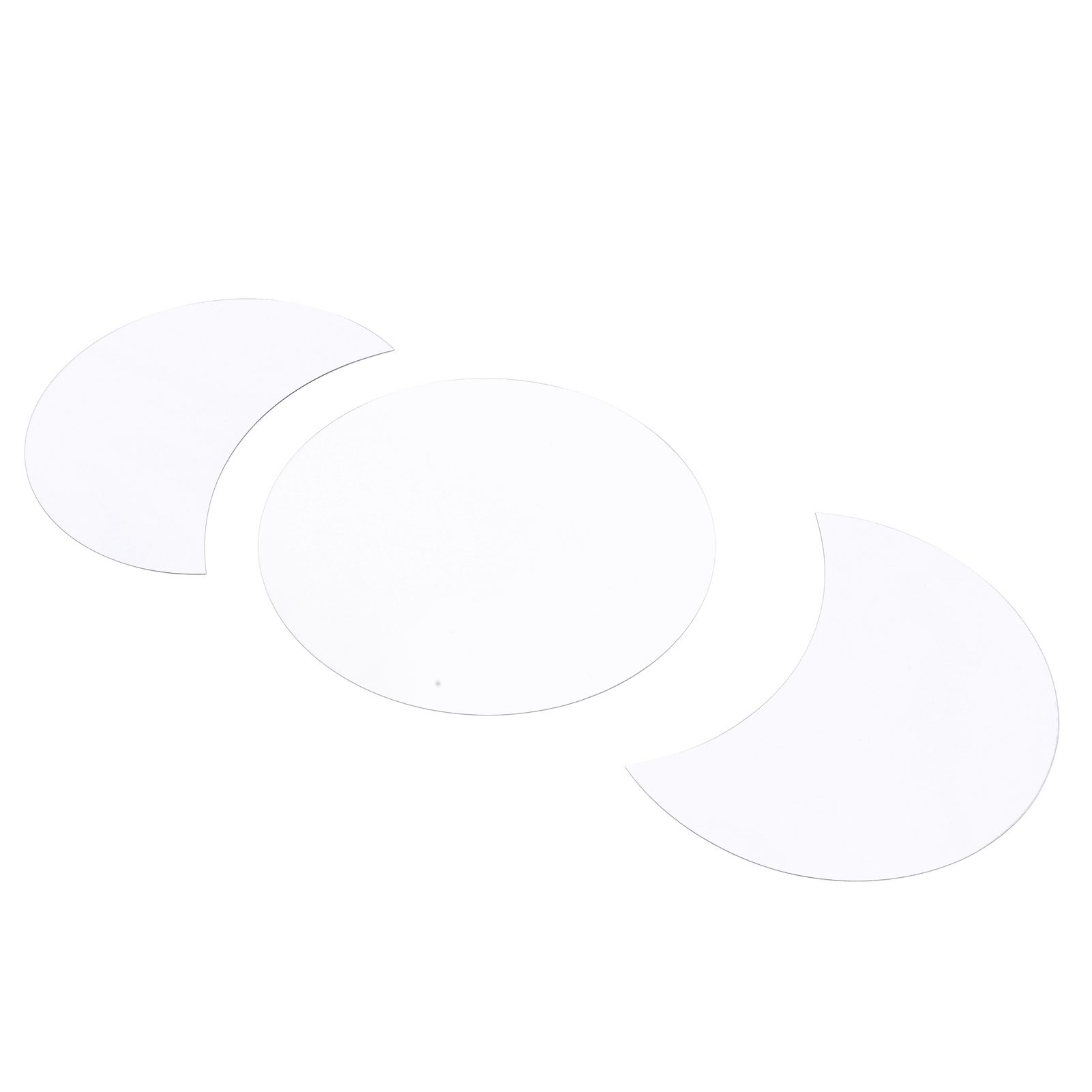 Acrylic Mirror Wall Sticker Sun Half Moon Shape Decorative Background Decal view 6