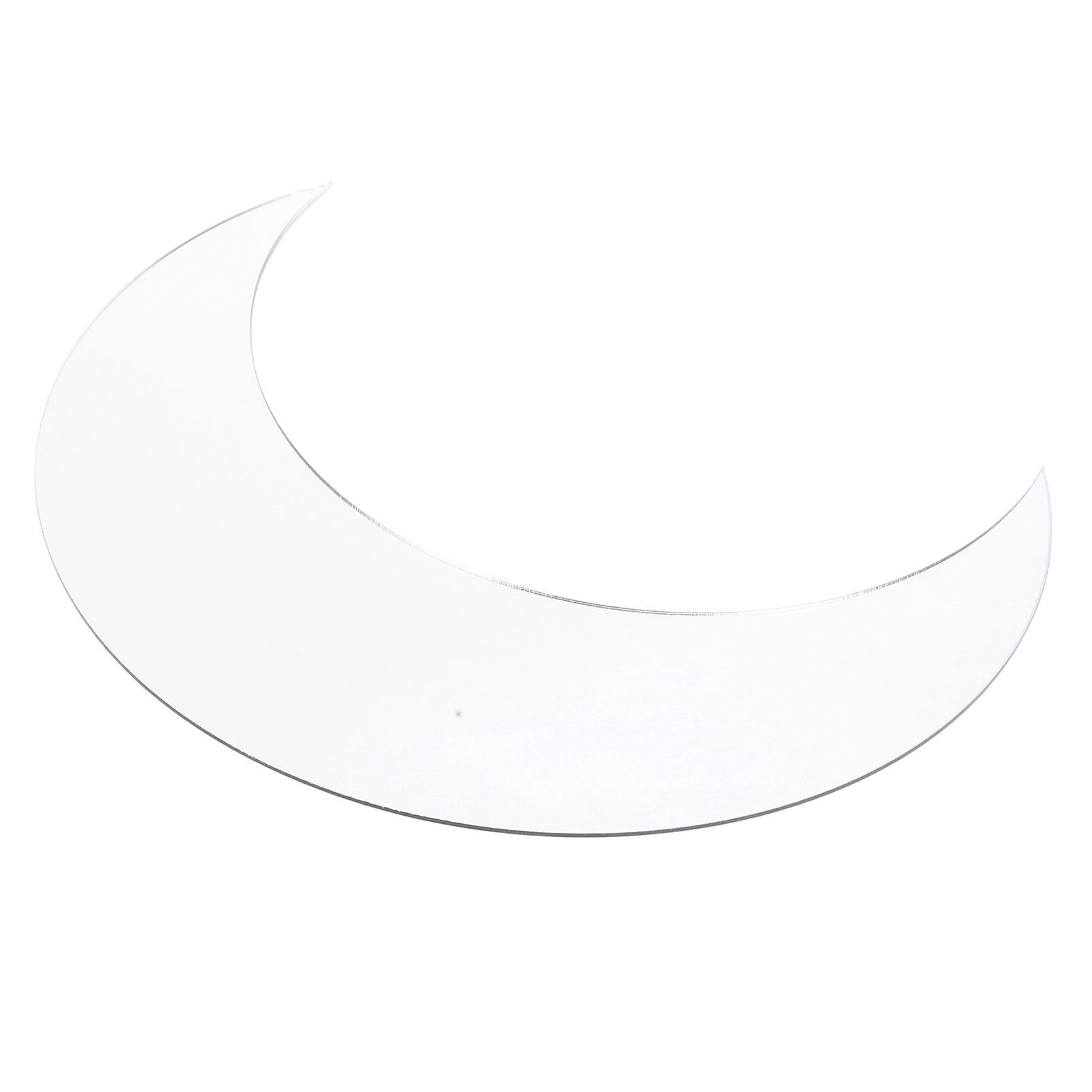 Moon Shape Mirror Wall Sticker Acrylic Decorative Background Decal for Home view 2