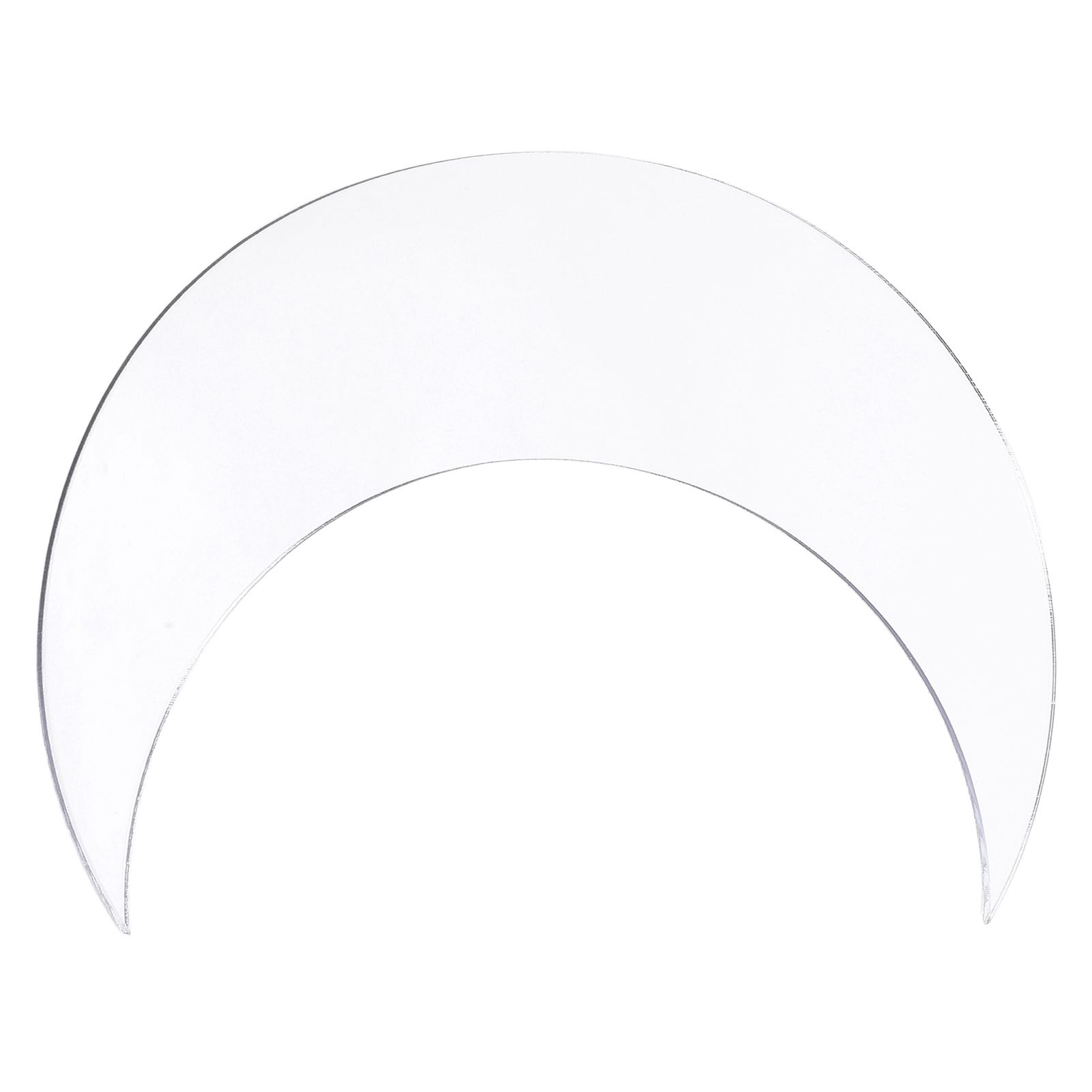 Moon Shape Mirror Wall Sticker Acrylic Decorative Background Decal for Home view 3