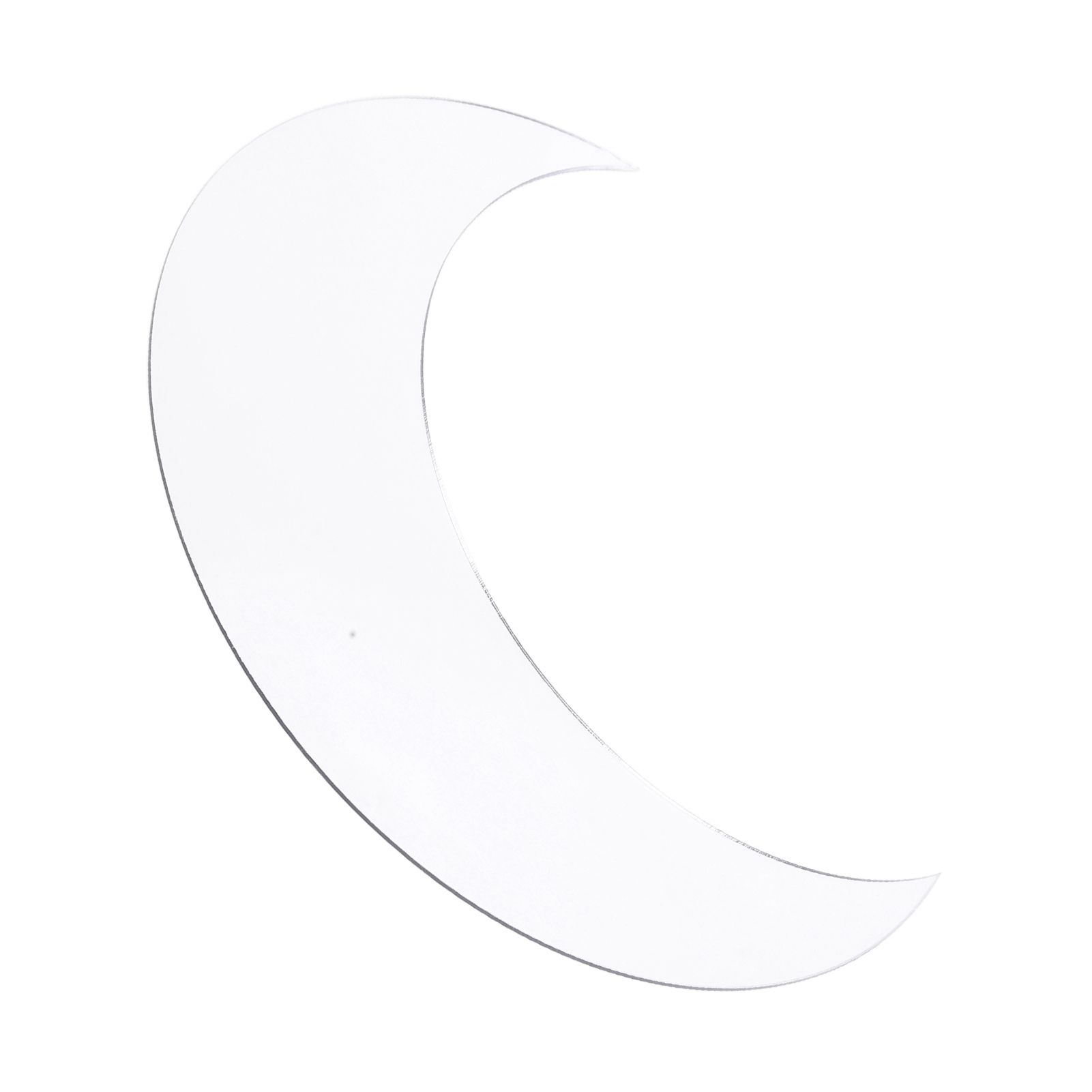 Moon Shape Mirror Wall Sticker Acrylic Decorative Background Decal for Home view 4