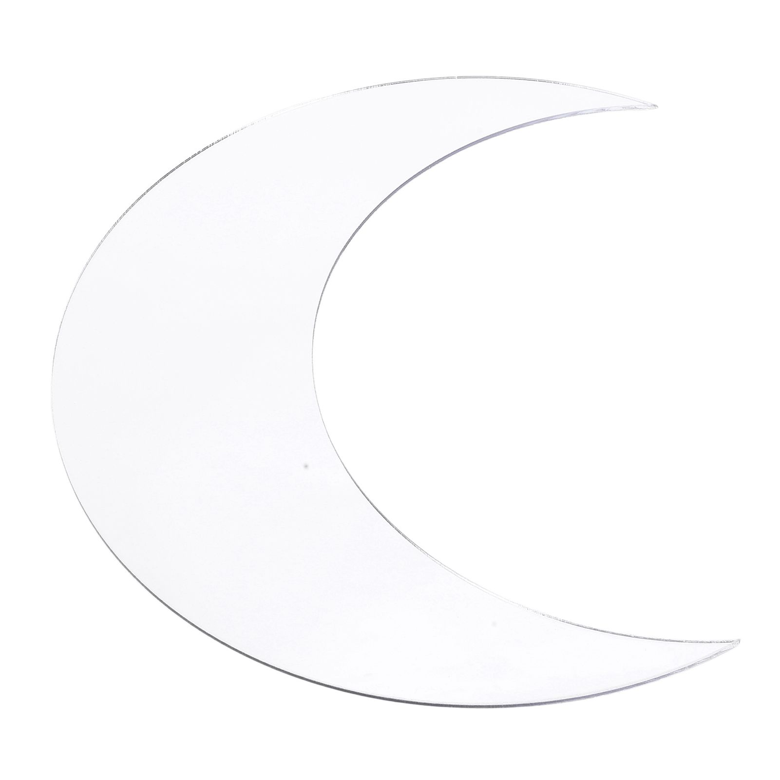Moon Shape Mirror Wall Sticker Acrylic Decorative Background Decal for Home view 5