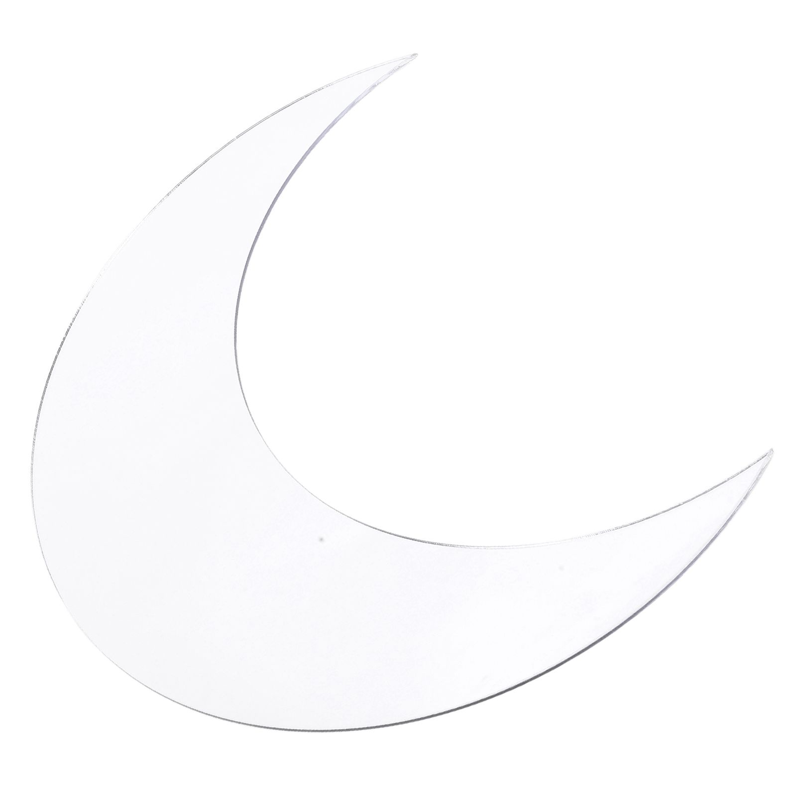 Moon Shape Mirror Wall Sticker Acrylic Decorative Background Decal for Home view 7