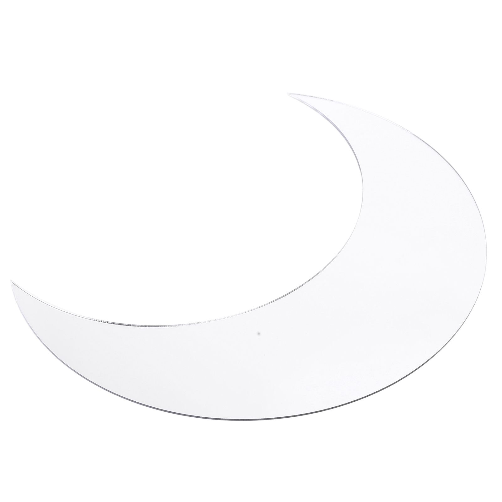 Moon Shape Mirror Wall Sticker Acrylic Decorative Background Decal for Home view 8