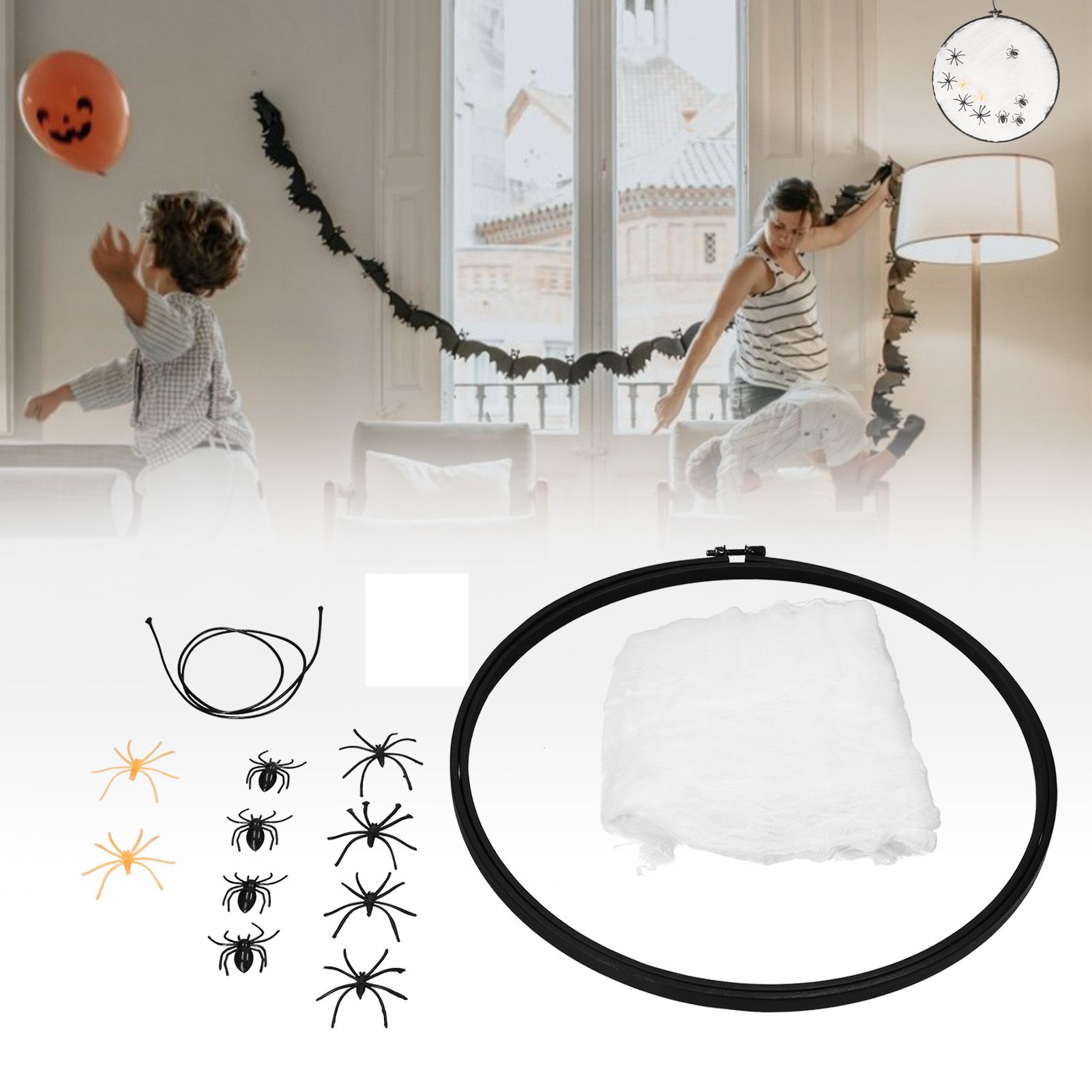 Halloween Embroidery DIY Decorative Cross Stitch Crafts Kit for Home Festival view 11