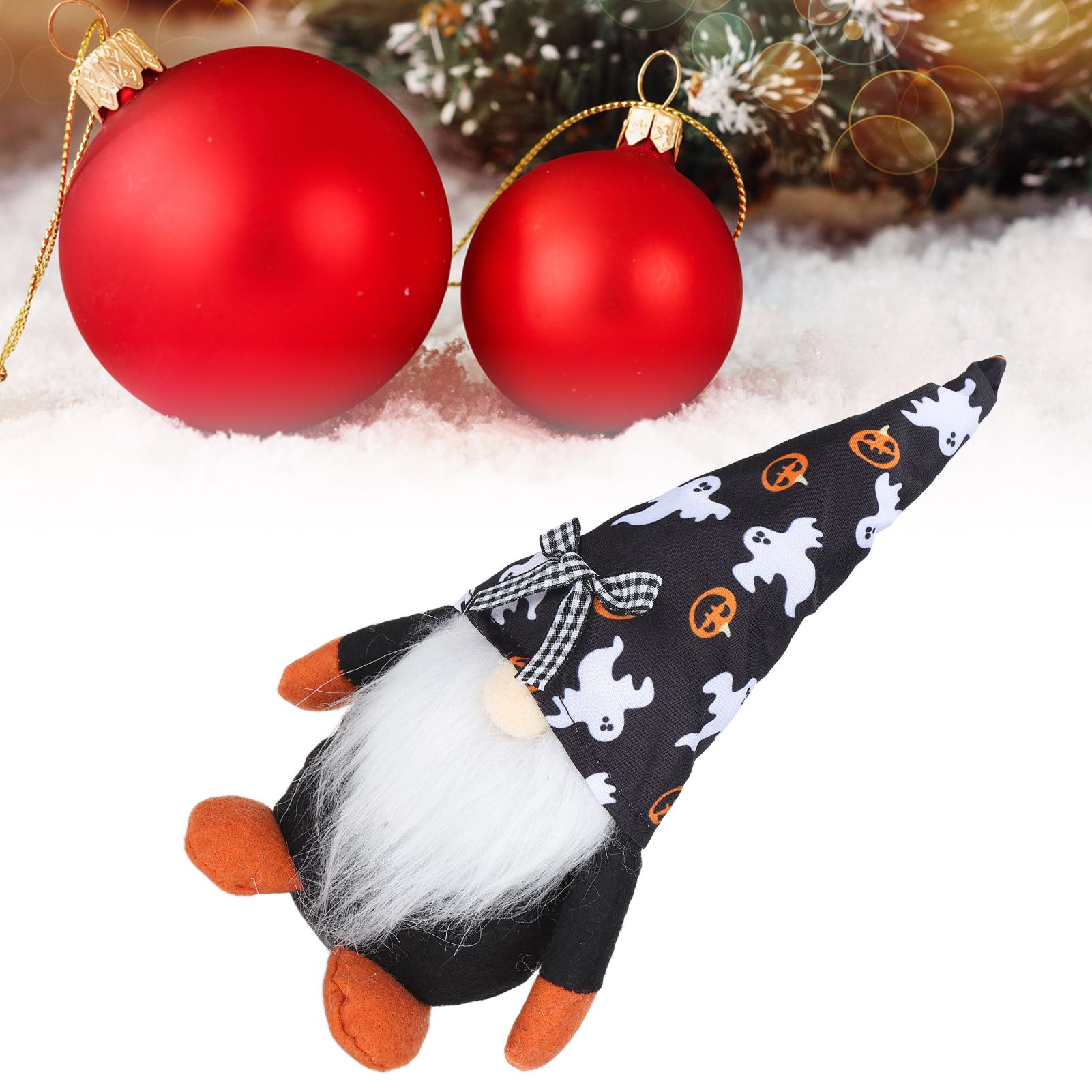Halloween Gnome Plush Decor Handmade Eco Friendly Portable Durable Rudolph view 12