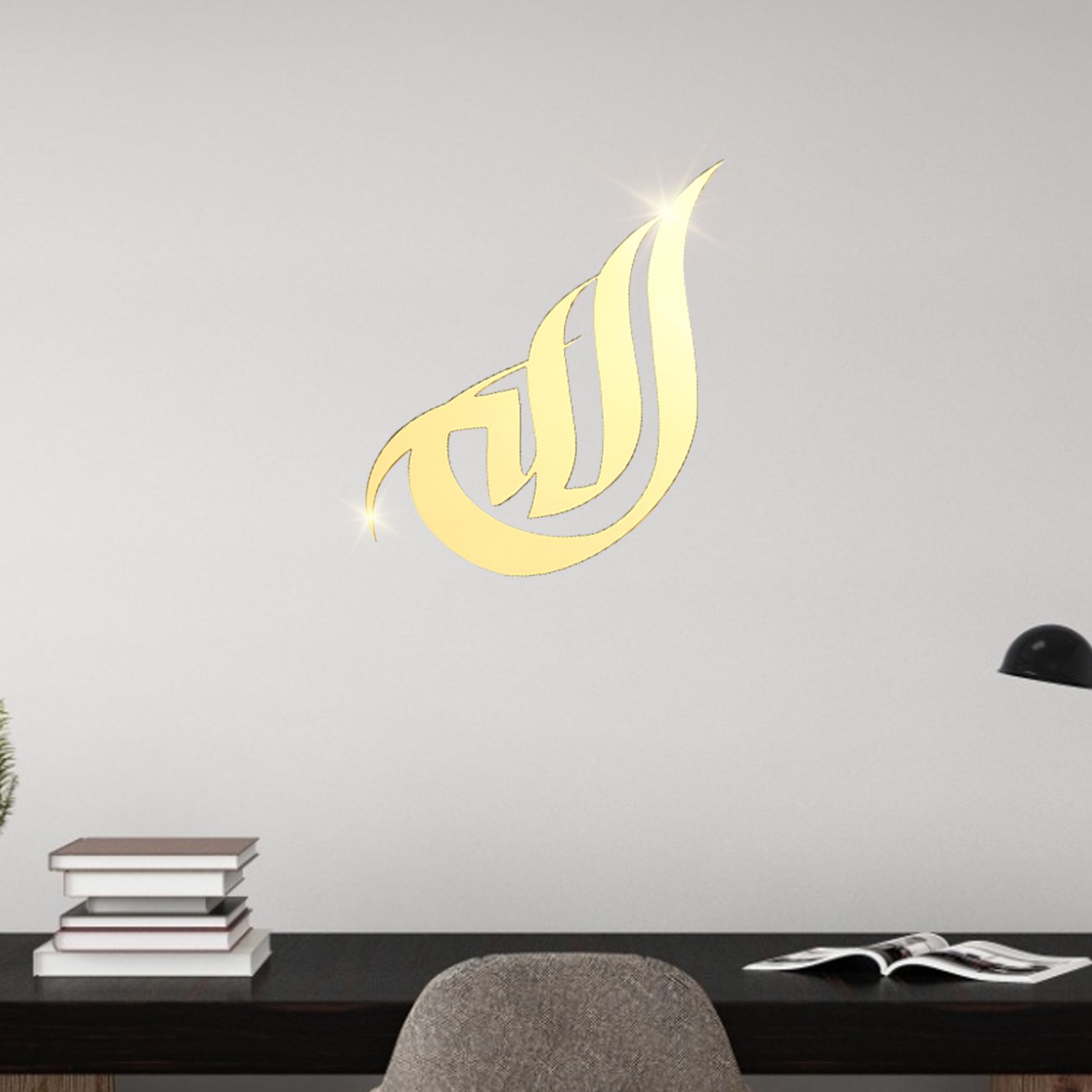 3 Dimensional Thickened Mirror Wall Sticker Acrylic Self Adhesive Wall view 12