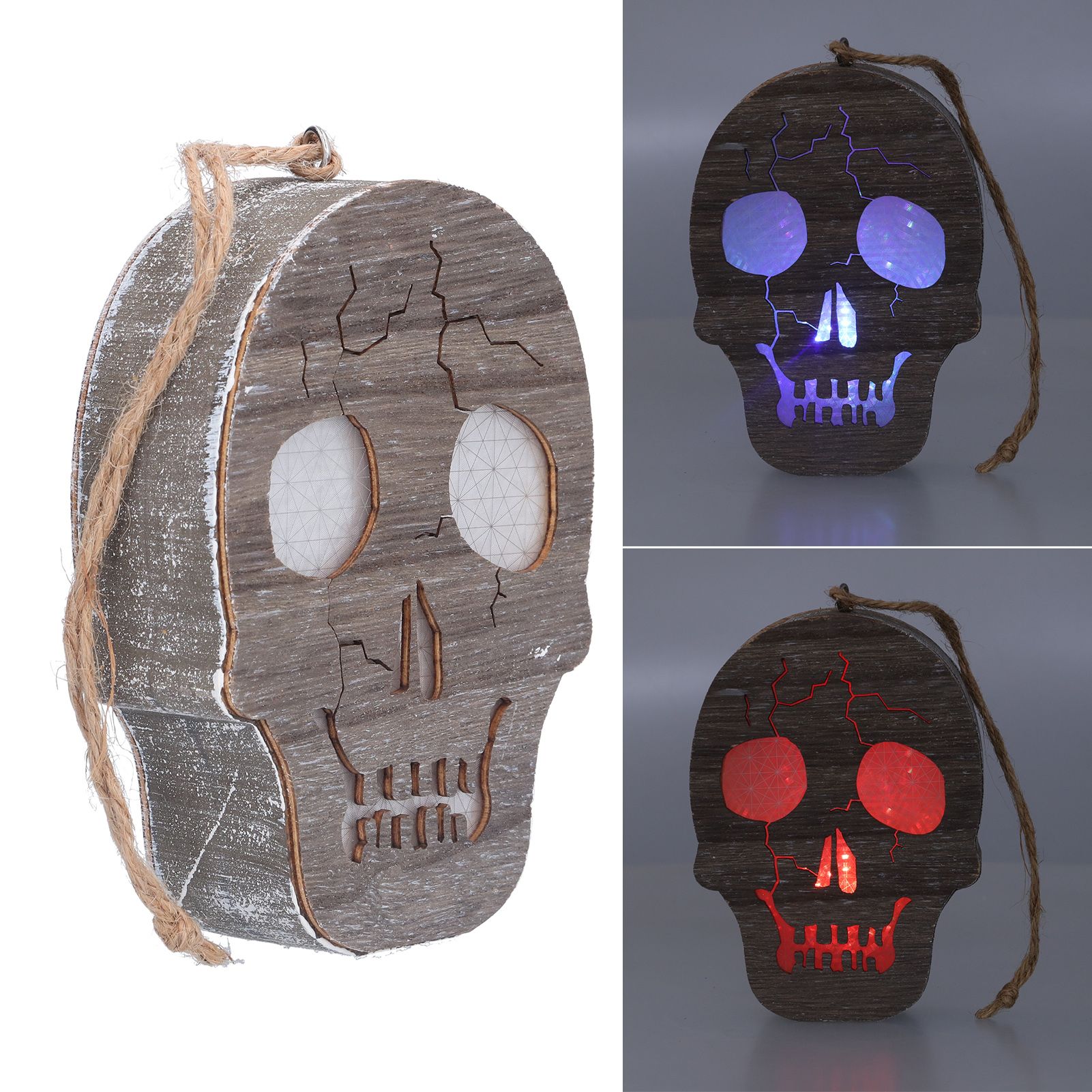Halloween DIY Pumpkin Skull Lantern Decoration Festival LED Pumpkin Horror view 9