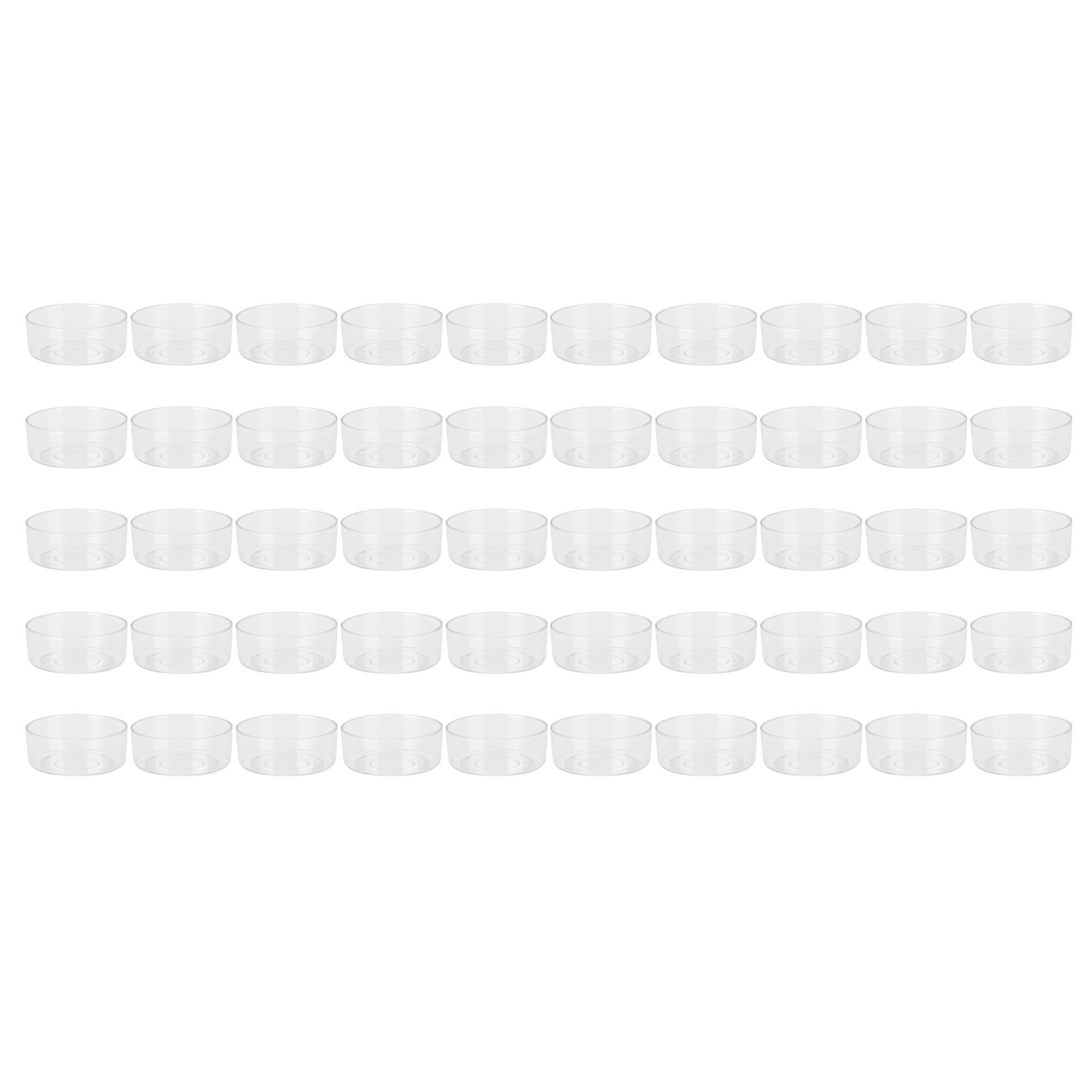 50Pcs DIY Plastic Candle Mold Transparent Heat Resistant Candle Making — image 1