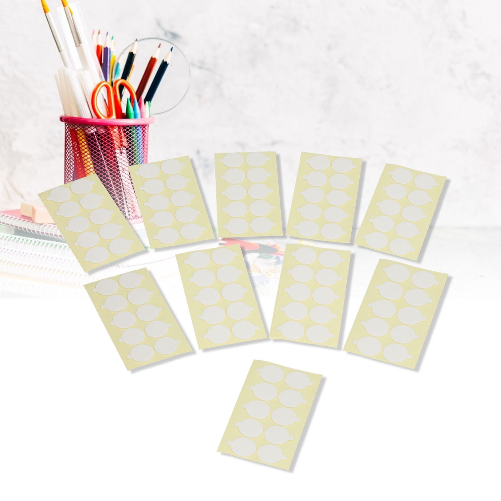 10Pcs Candle Wick Stickers Double Sided Heat Resistant Durable Convenient view 12
